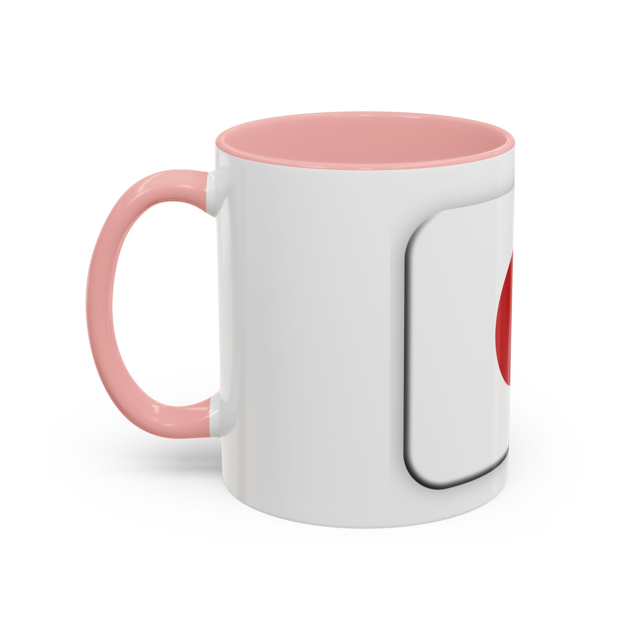 Japanese Minimal Red Dot Accent Coffee Mug — Modern Japanese Flag Inspired Ceramic Mug (11/15oz)
