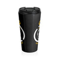 Madrid Cutz  Skull Stainless Steel Travel Mug — Black Insulated Coffee Tumbler for Barbers