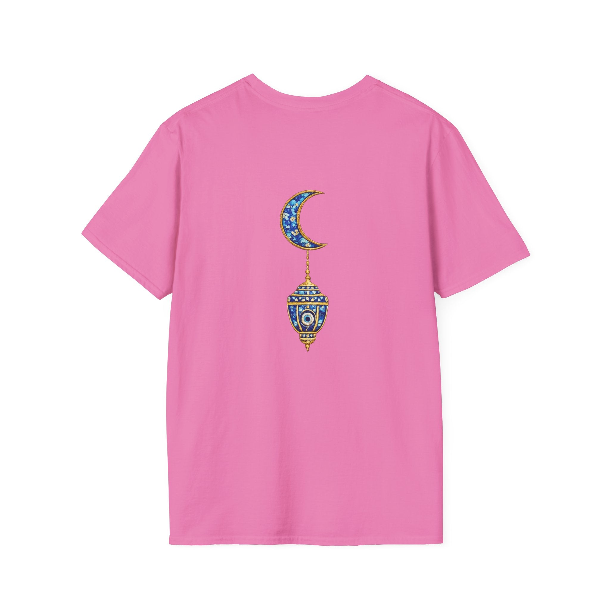 Evil Eye Crescent Lantern T‑Shirt — Protective Nazar Tee with Moon Lantern Design