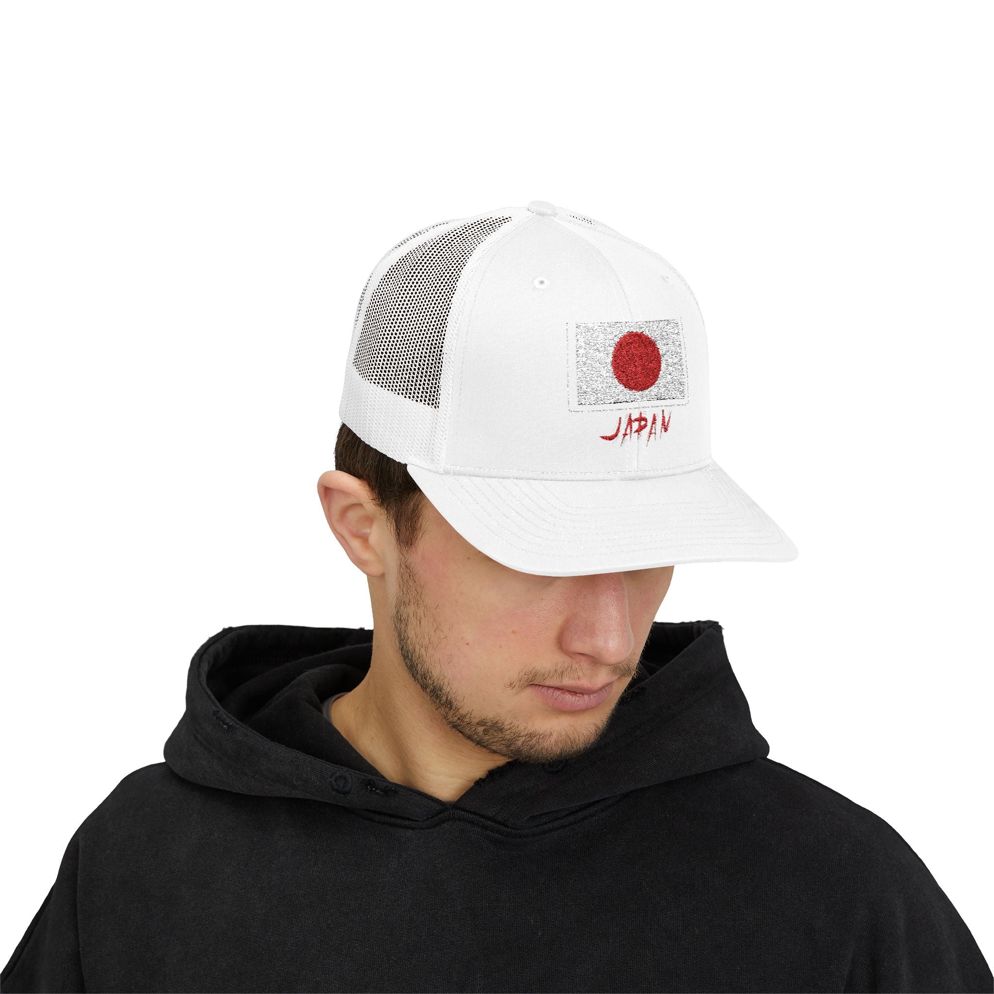 Japan Flag Trucker Cap – Distressed Red Sun Snapback