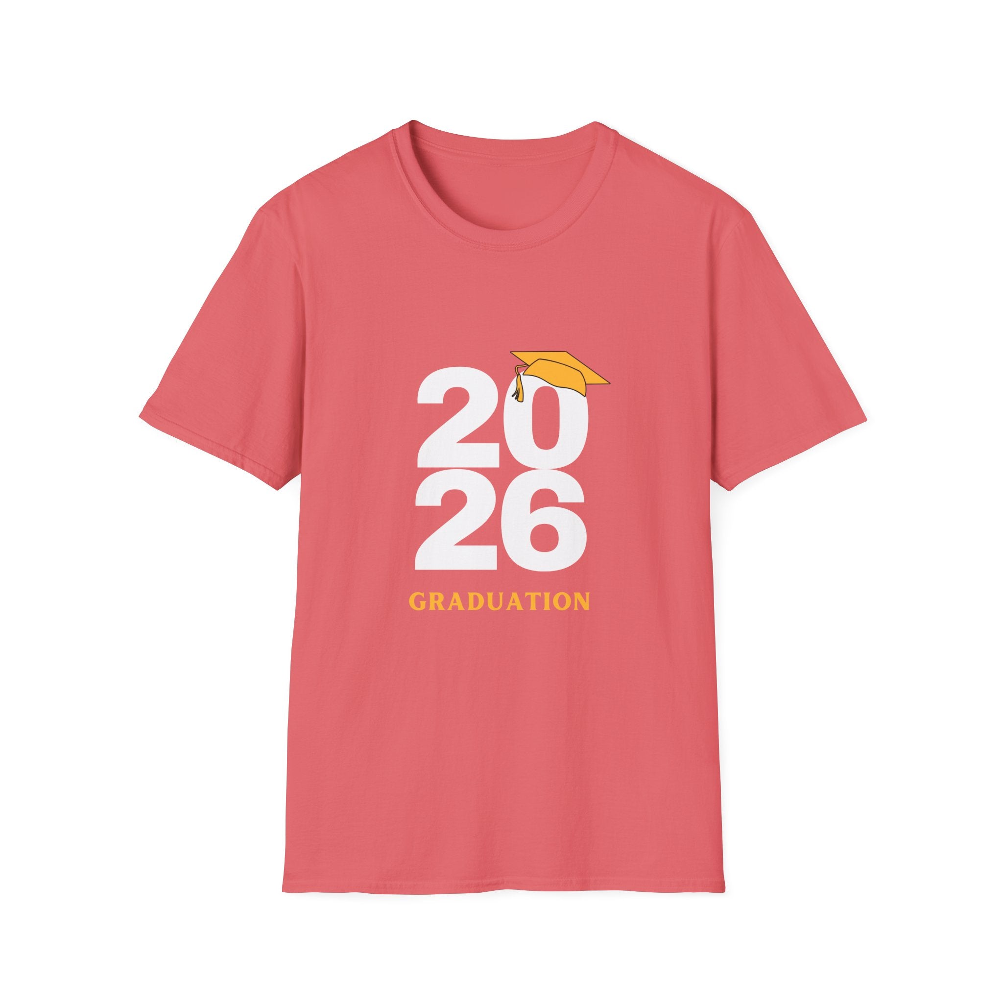 2026 Graduation T-Shirt with Cap Graphic — Class of 2026 Celebration Tee