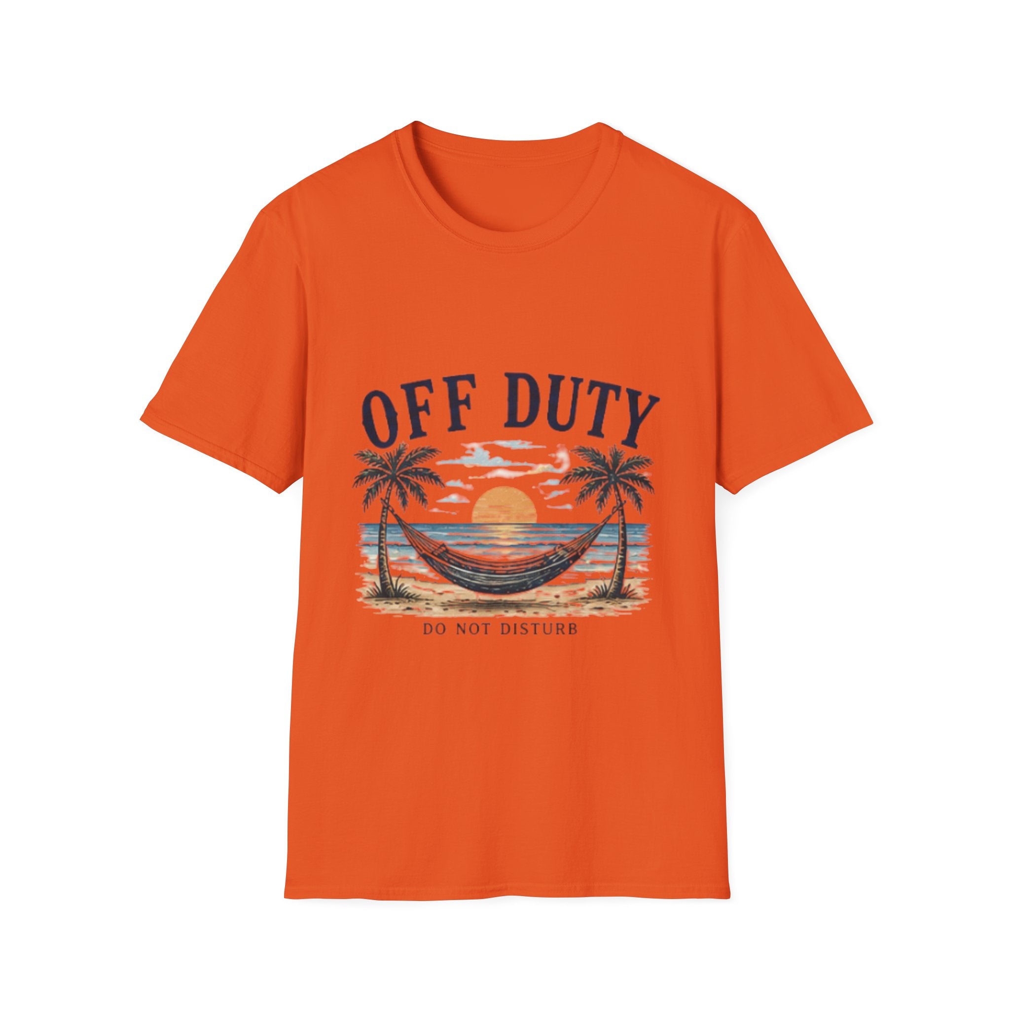 Off Duty Beach unisex T-Shirt — Hammock Sunset Vacation Tee