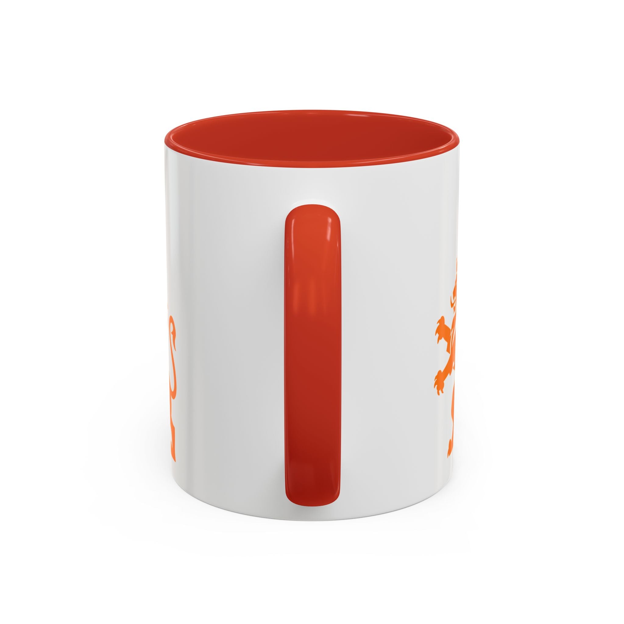Netherlands 2026 Soccer Fan Coffee Mug — Orange Lion Accent Mug
