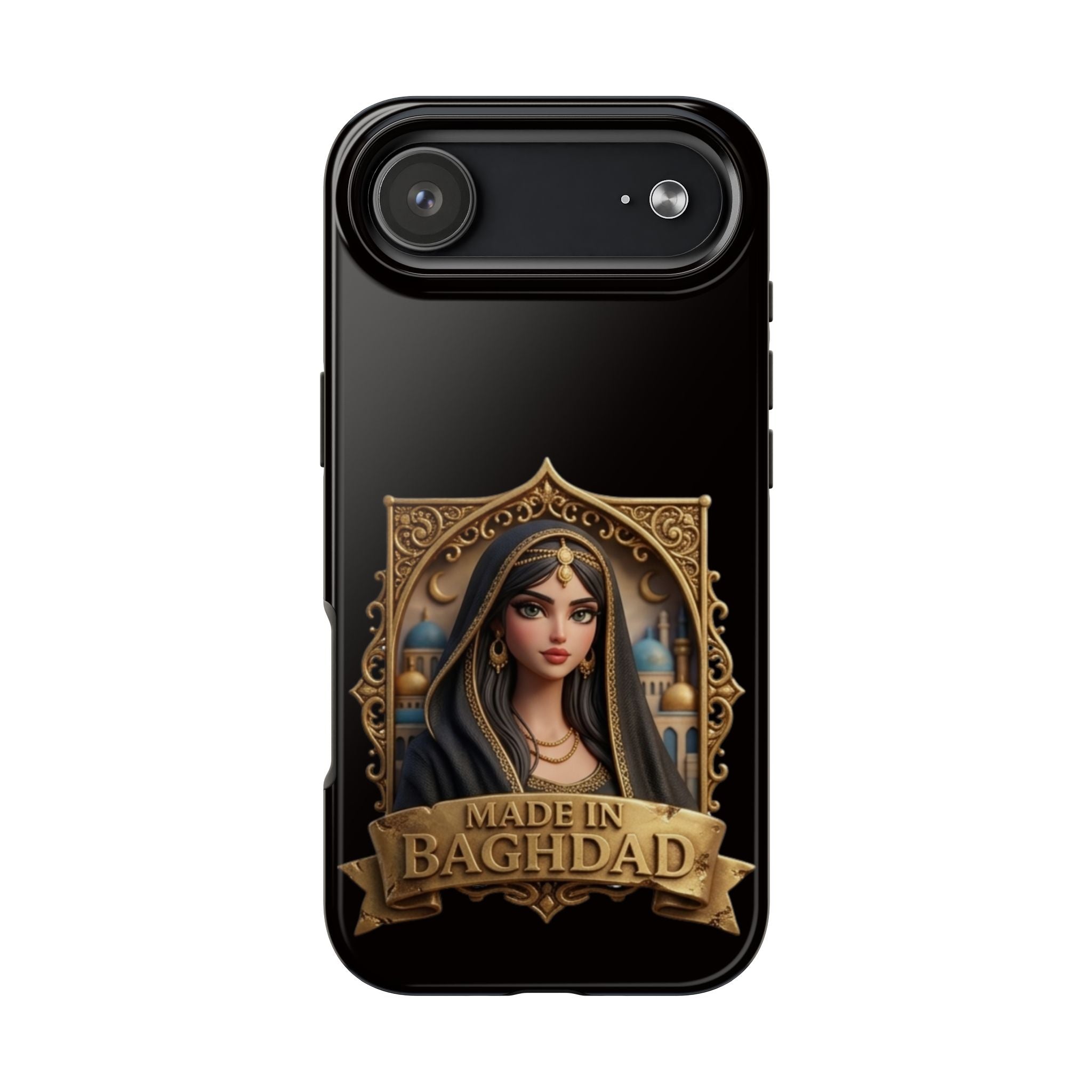 Made in Baghdad Phone Case — Elegant Middle Eastern Portrait Tough Protective Case