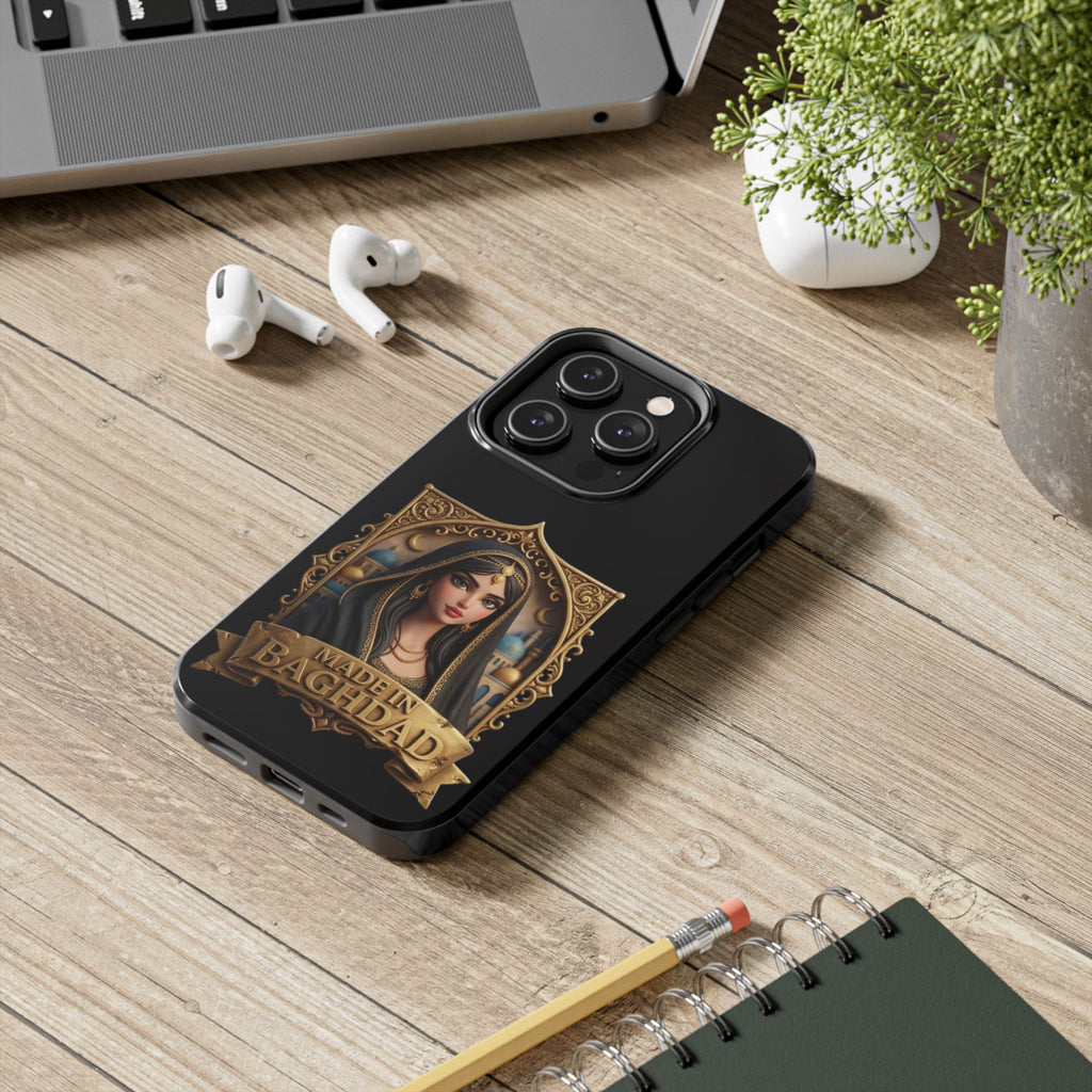 Made in Baghdad Phone Case — Elegant Middle Eastern Portrait Tough Protective Case