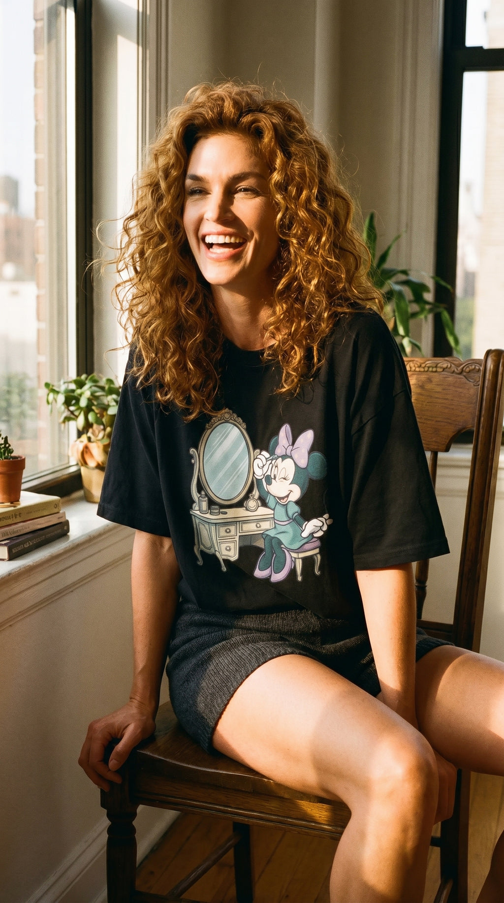 Minnie Mouse Vanity T-Shirt – Vintage Makeup Desk Graphic Tee