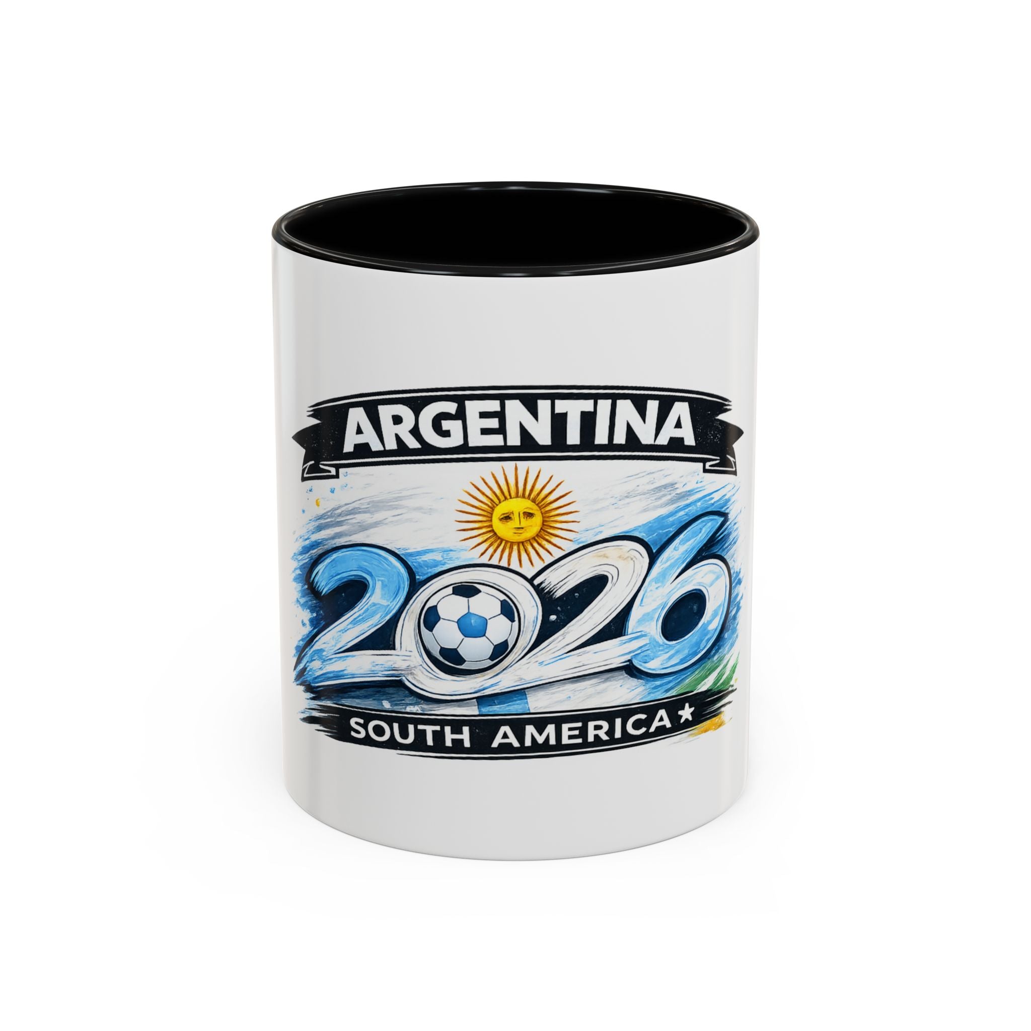 Argentina 2026 Soccer Cup Mug – Accent Coffee Cup (11/15oz)