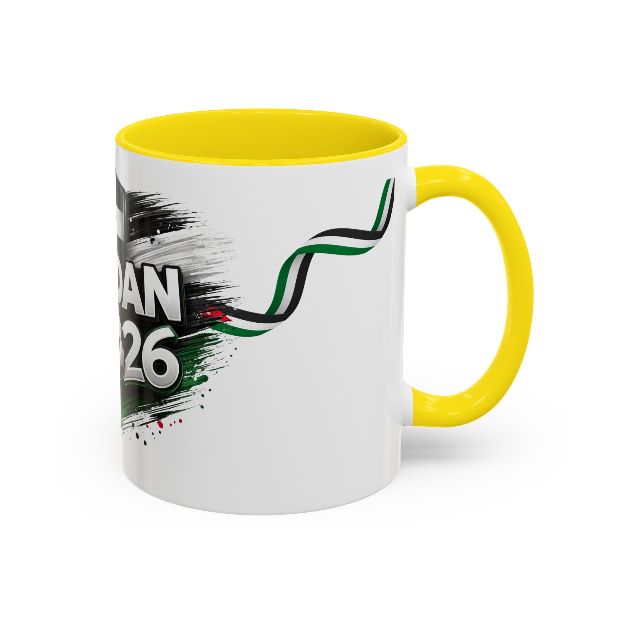 Jordan 2026 Soccer Accent Coffee Mug – Jordan Flag Football Fan Gift (11/15oz)