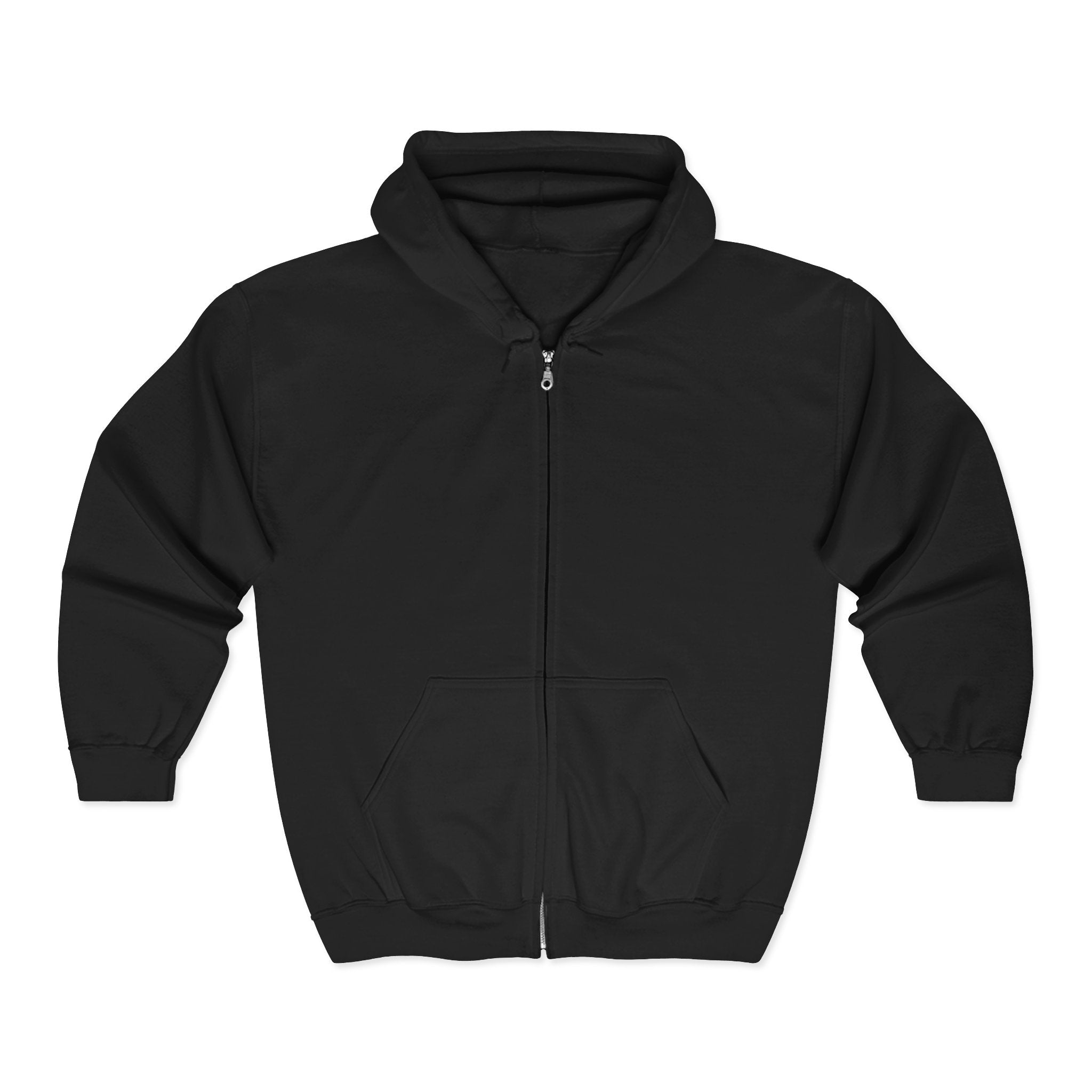Madrid Cutz Edgy Crowned Skull Graphic Full-Zip Sweatshirt