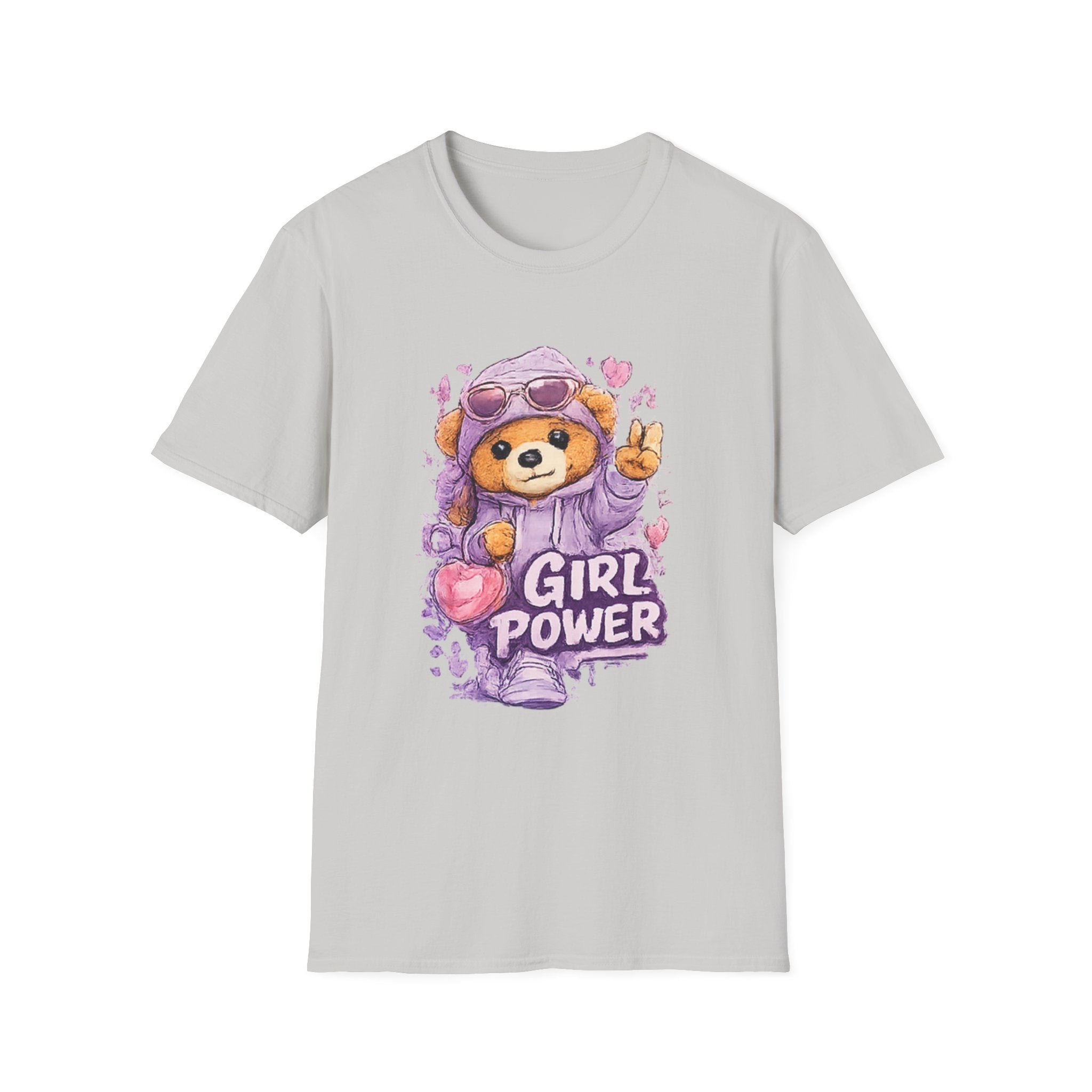 Girl Power Bear T-Shirt — Cute Feminist Graphic Tee