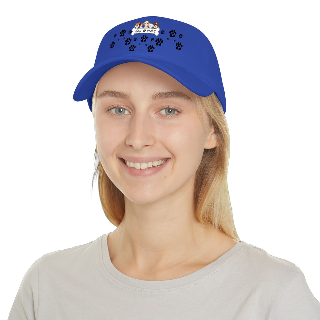 Pet Lover Paw Print Baseball Cap — Cute Dogs & Cats “Paws & Love” Hat