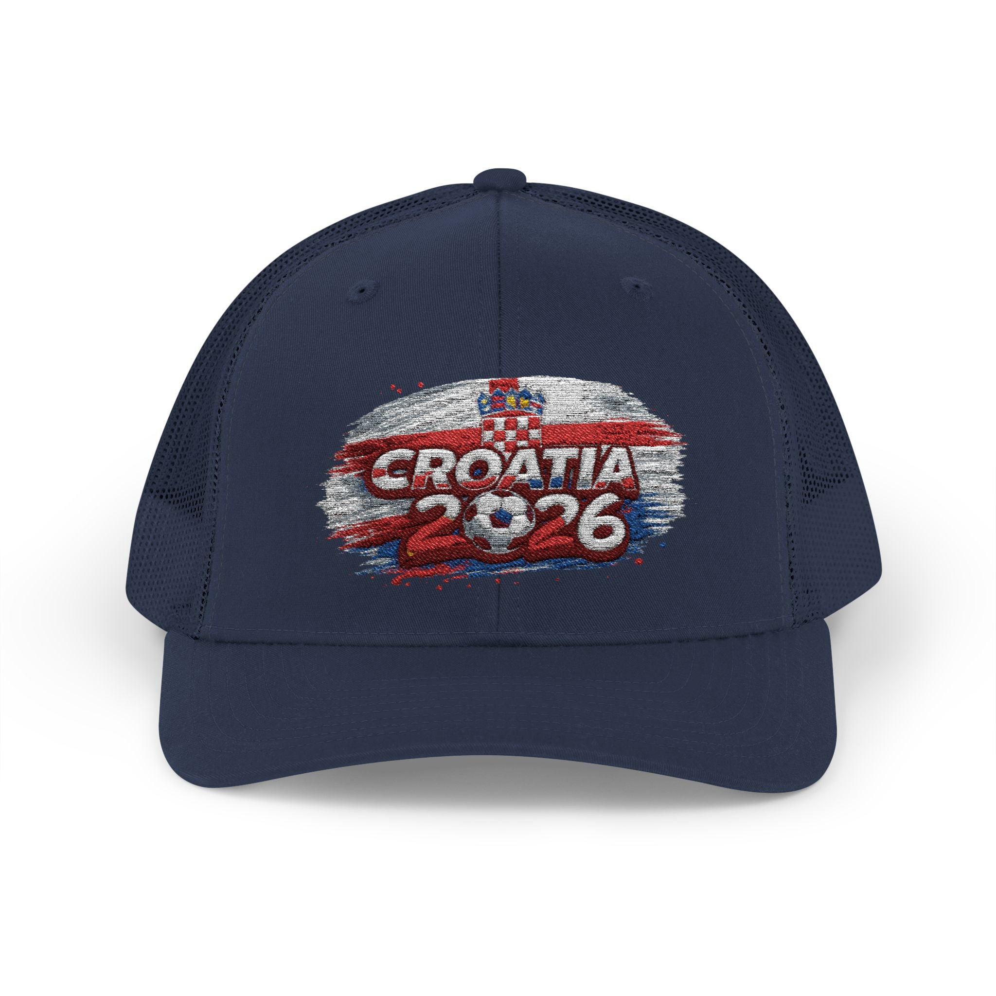 Croatia 2026 Sparkle Flag Trucker Cap