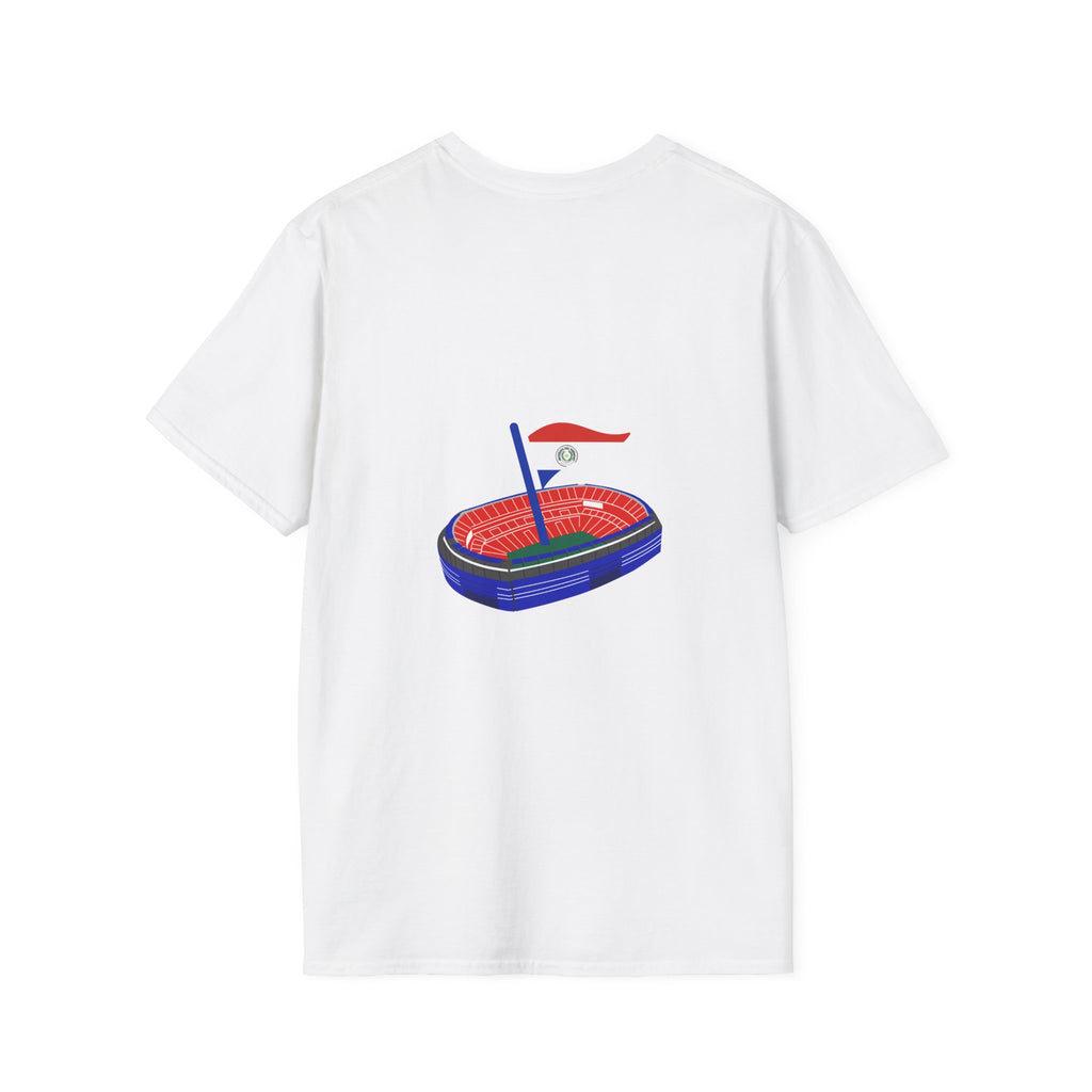 Paraguay Map & Stadium T-Shirt — Paraguayan Flag Soccer Fan Tee