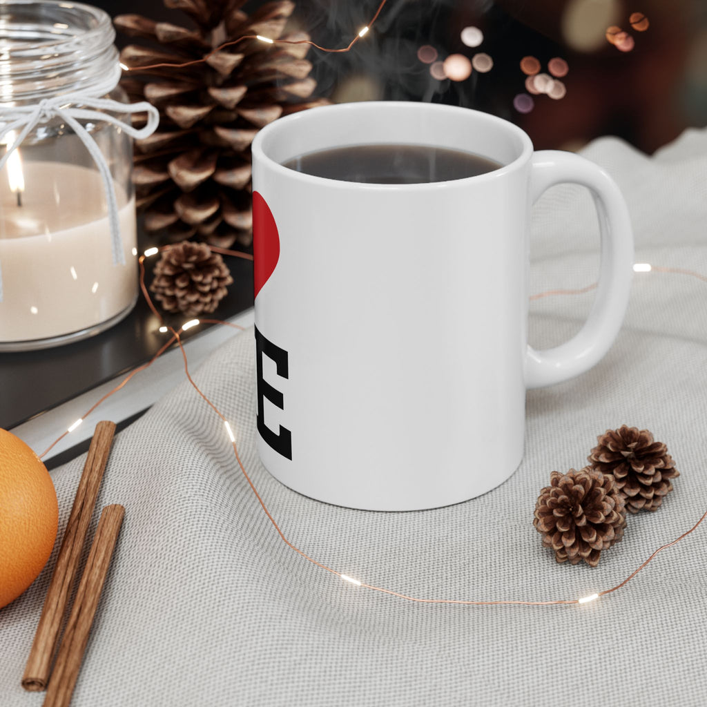 I loveME Ceramic Mug — Self‑Love Coffee Cup (11oz, 15oz)
