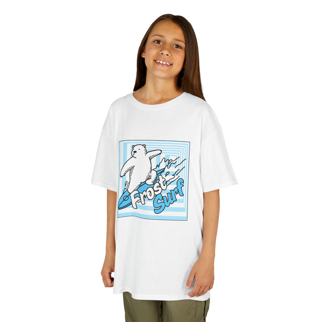 Kids Tee — 'Frost Surf' Polar Bear Surfing Graphic
