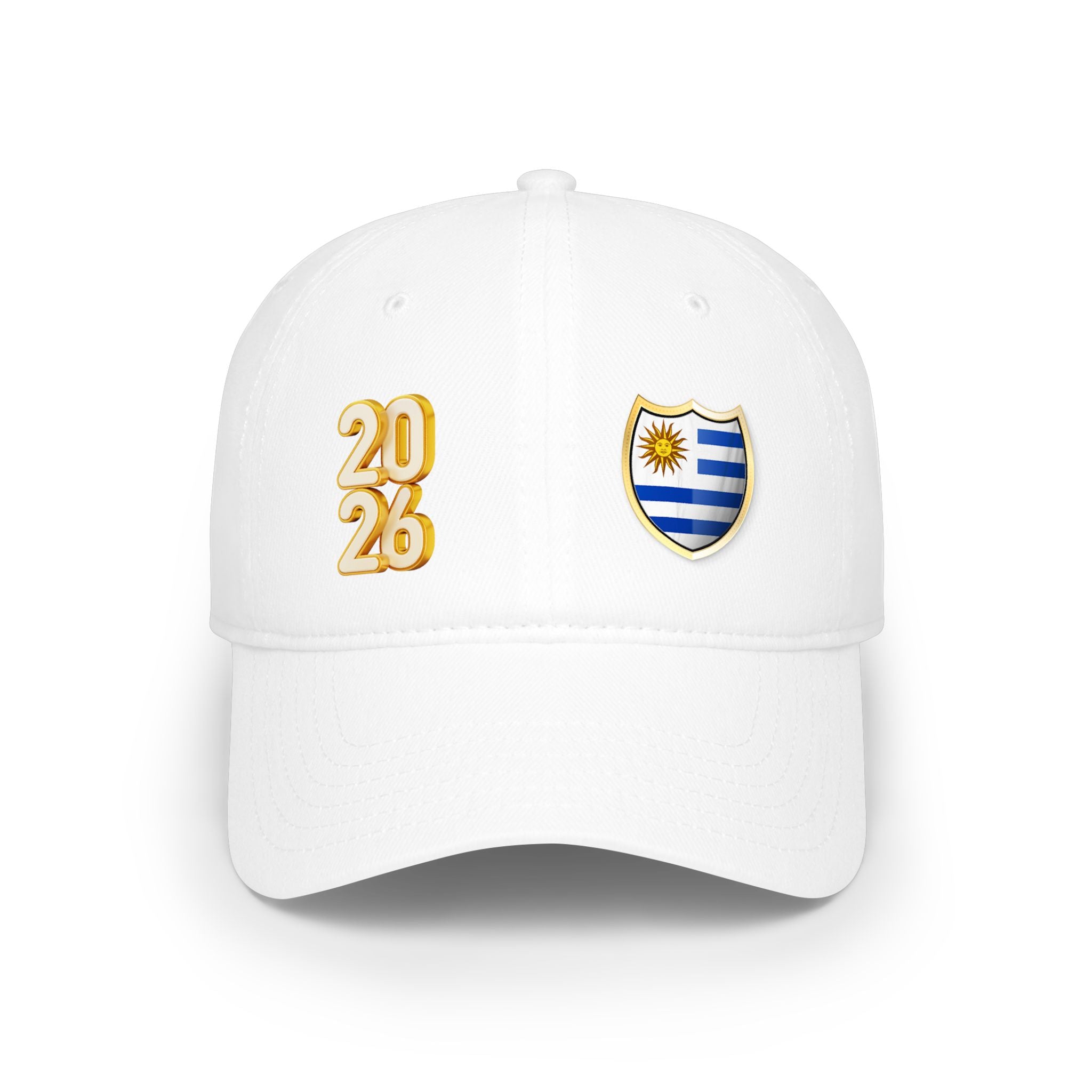 Uruguay 2026 Embroidered Baseball Cap – National Flag Shield & 2026 Patch