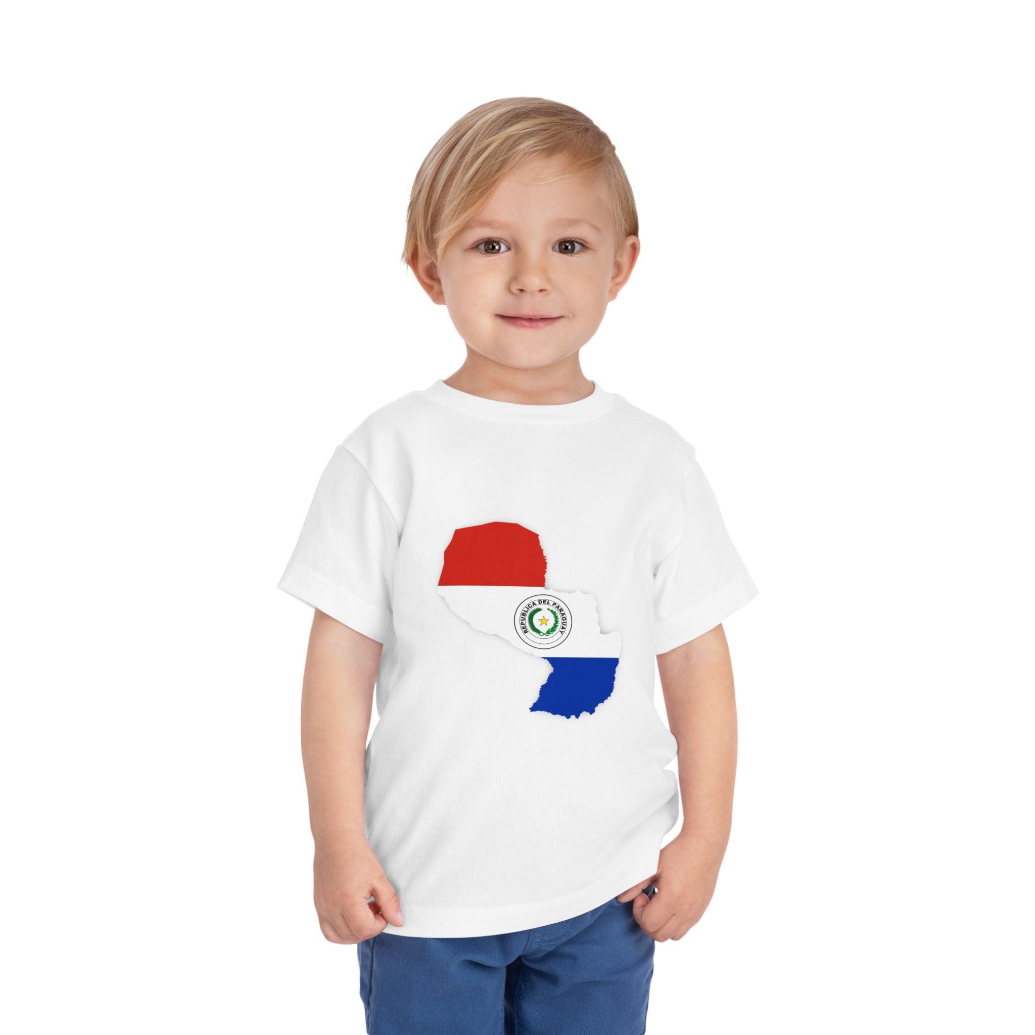 Paraguay Toddler Tee — Kids Flag Map & 'Paraguay' Graphic