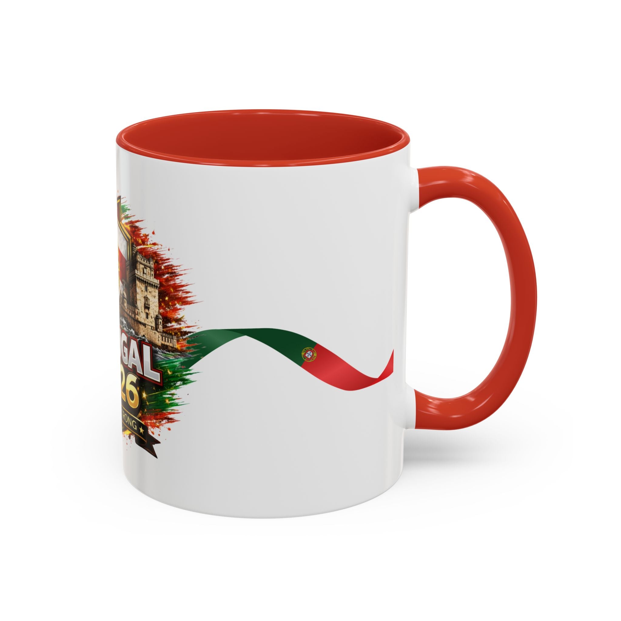 Portugal 2026 Soccer Mug – Portugal Flag & Crest Accent Coffee Cup