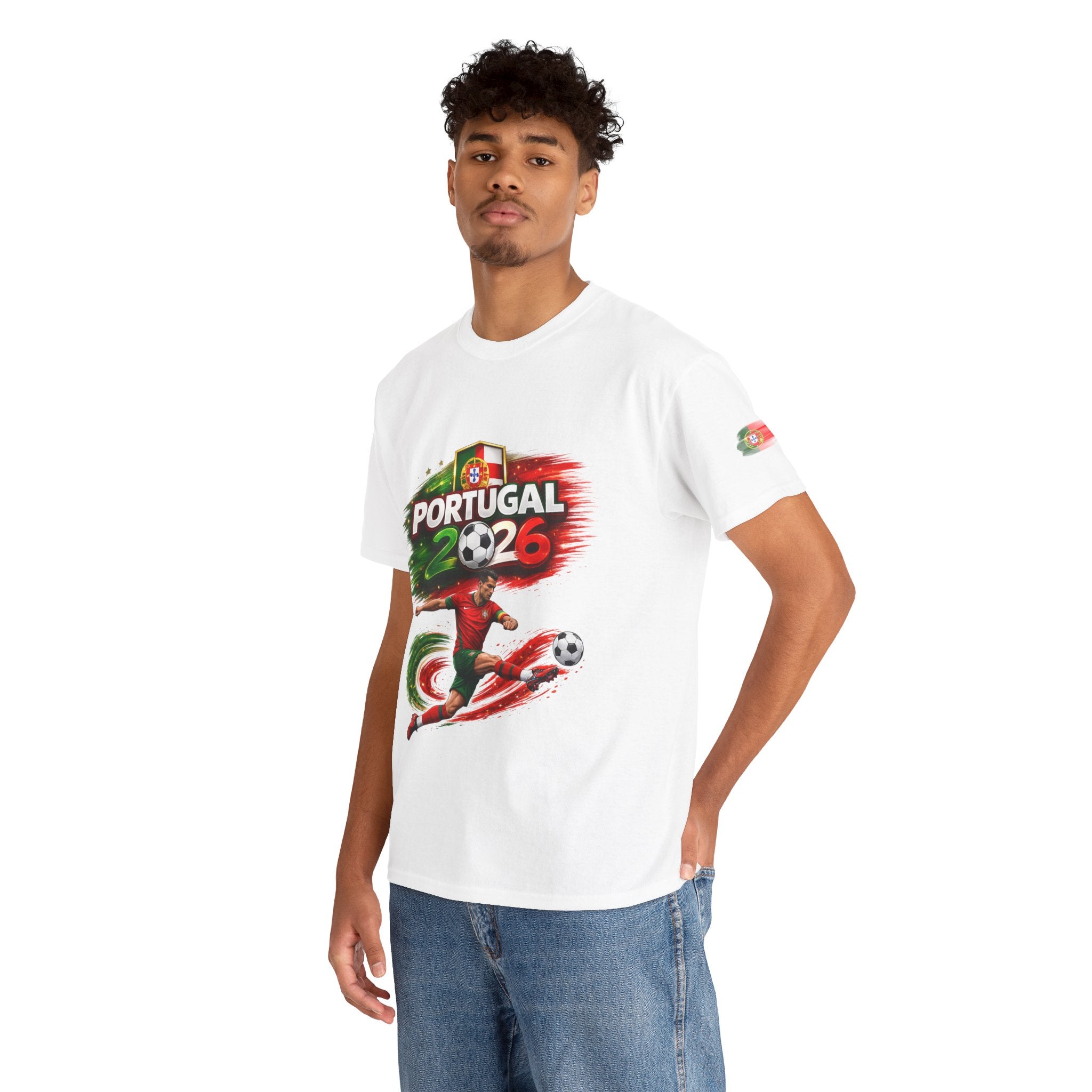 Portugal 2026 Soccer T-Shirt — Cup Style Football Jersey Design