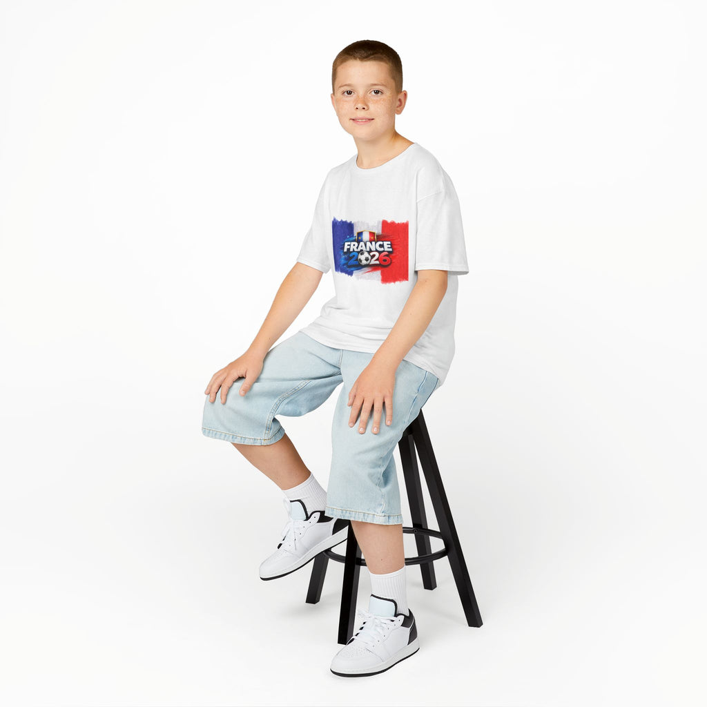 France 2026 Kids T‑Shirt — World Cup Trophy & French Flag Soccer Tee