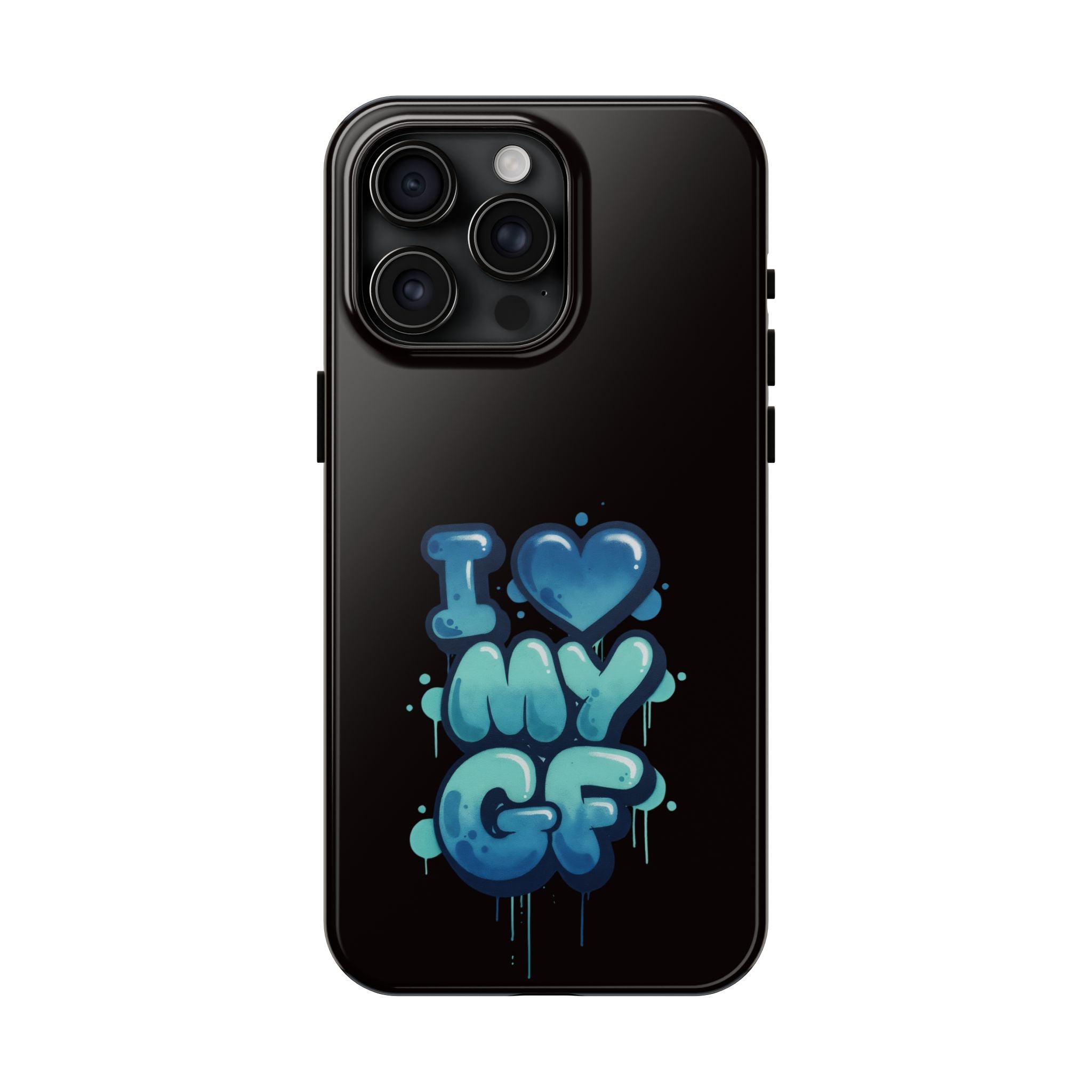 I Love My GF Phone Case — Protective Glossy "I  My GF" Design