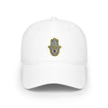 Hamsa Hand Embroidered Baseball Cap — Protective Eye Dad Hat