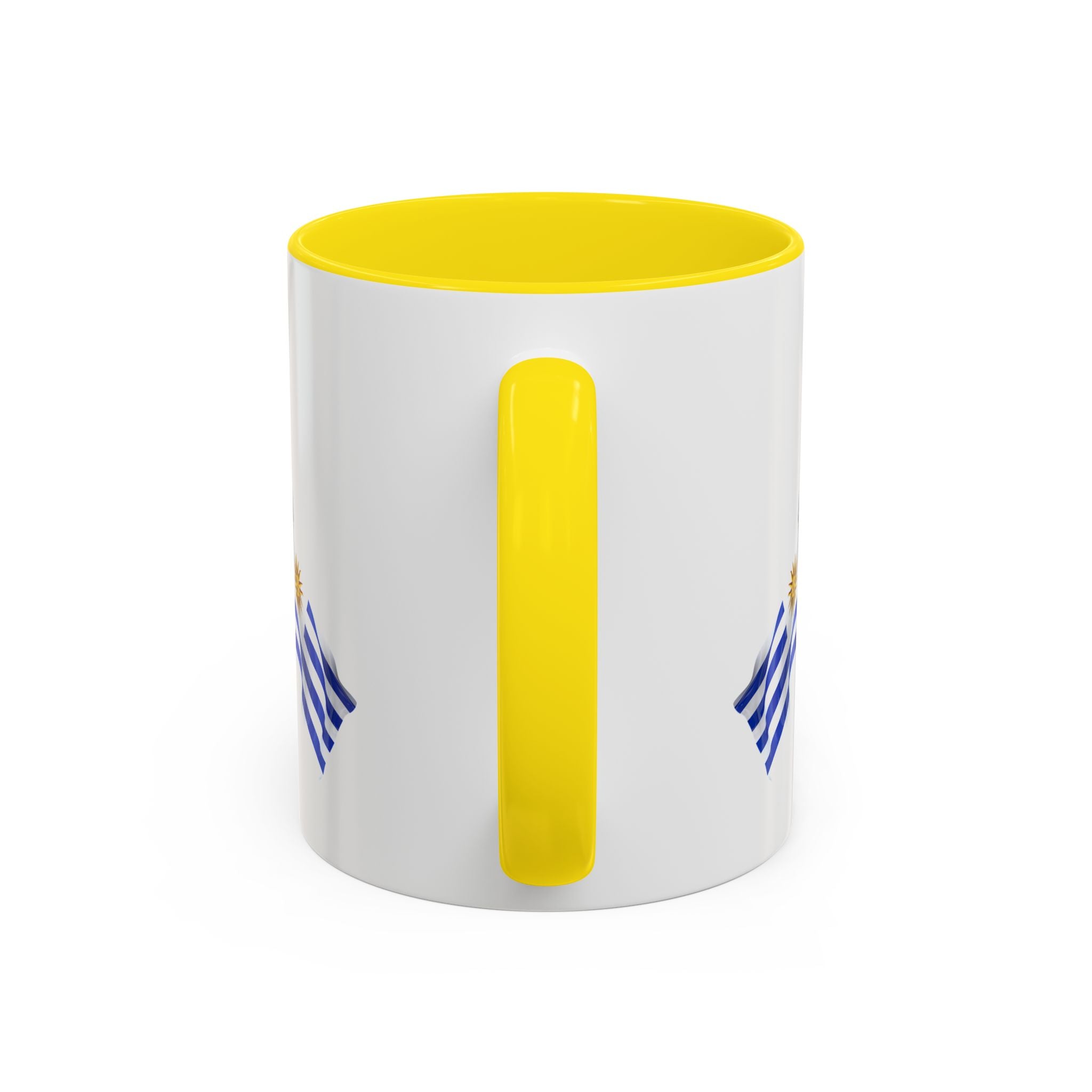 Uruguay Flag Accent Coffee Mug — Blue Sun National Pride 11/15oz