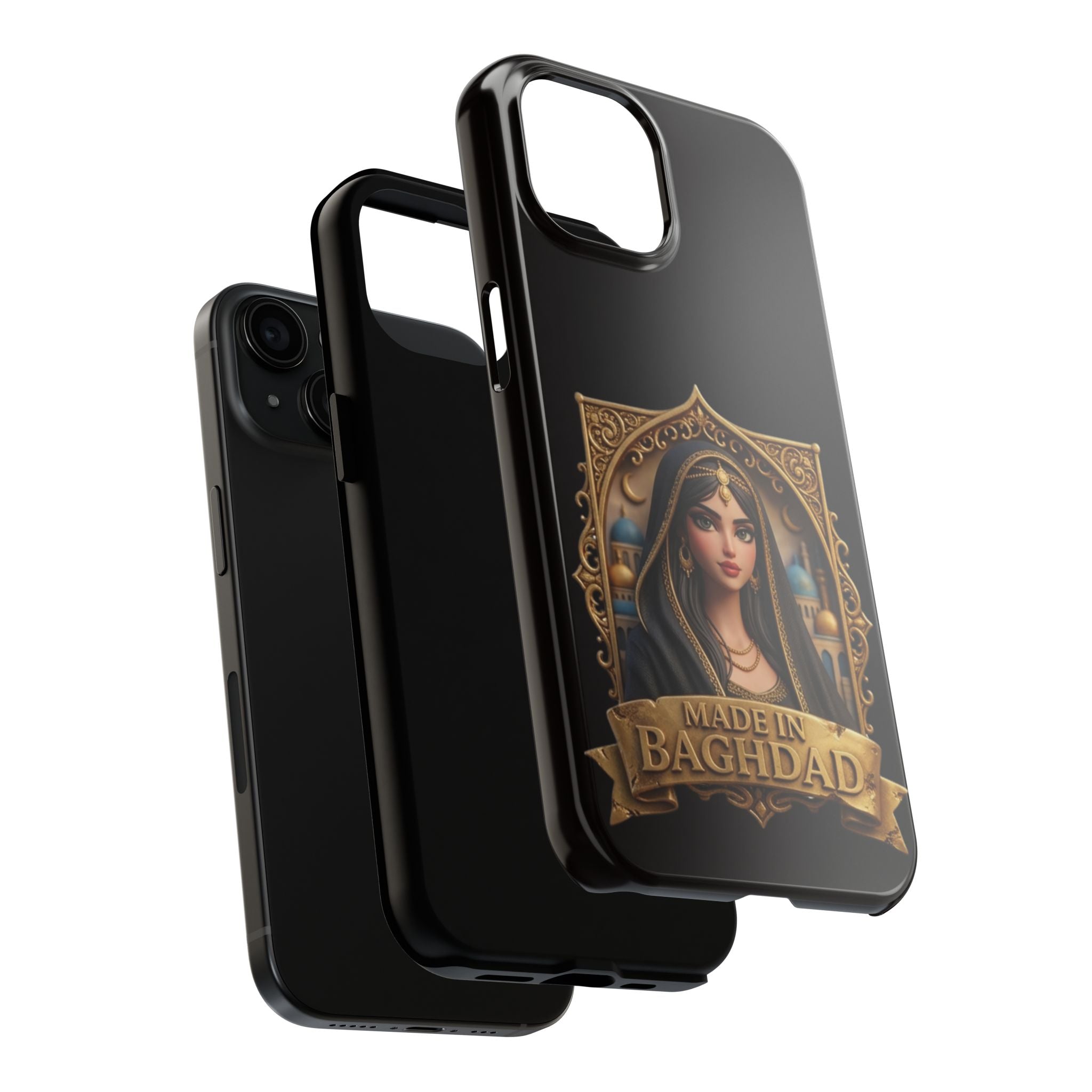 Made in Baghdad Phone Case — Elegant Middle Eastern Portrait Tough Protective Case