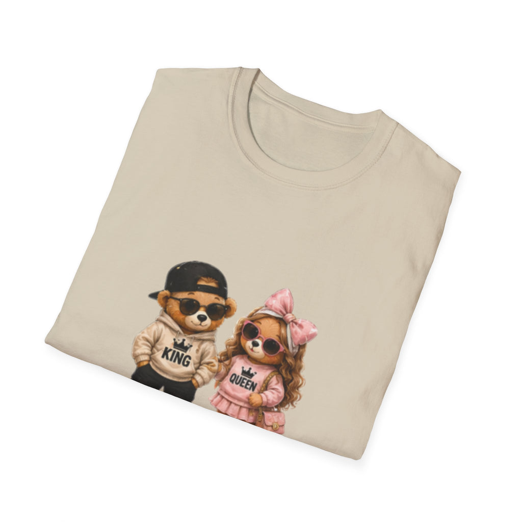 Couple Pomeranian Tee — "His King & Her Queen" Cute Pet Couple unisex T-Shirt