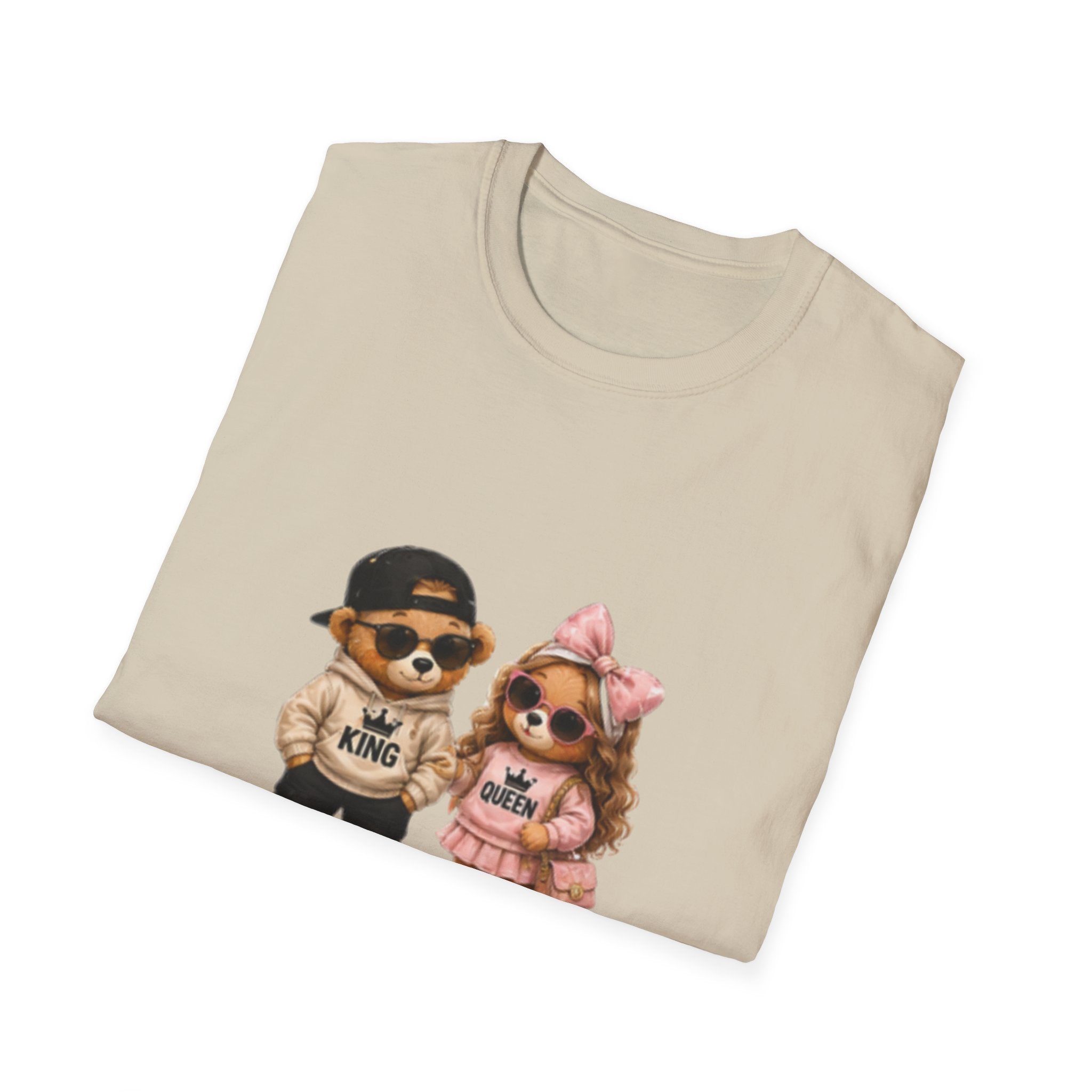 Couple Pomeranian Tee — "His King & Her Queen" Cute Pet Couple unisex T-Shirt