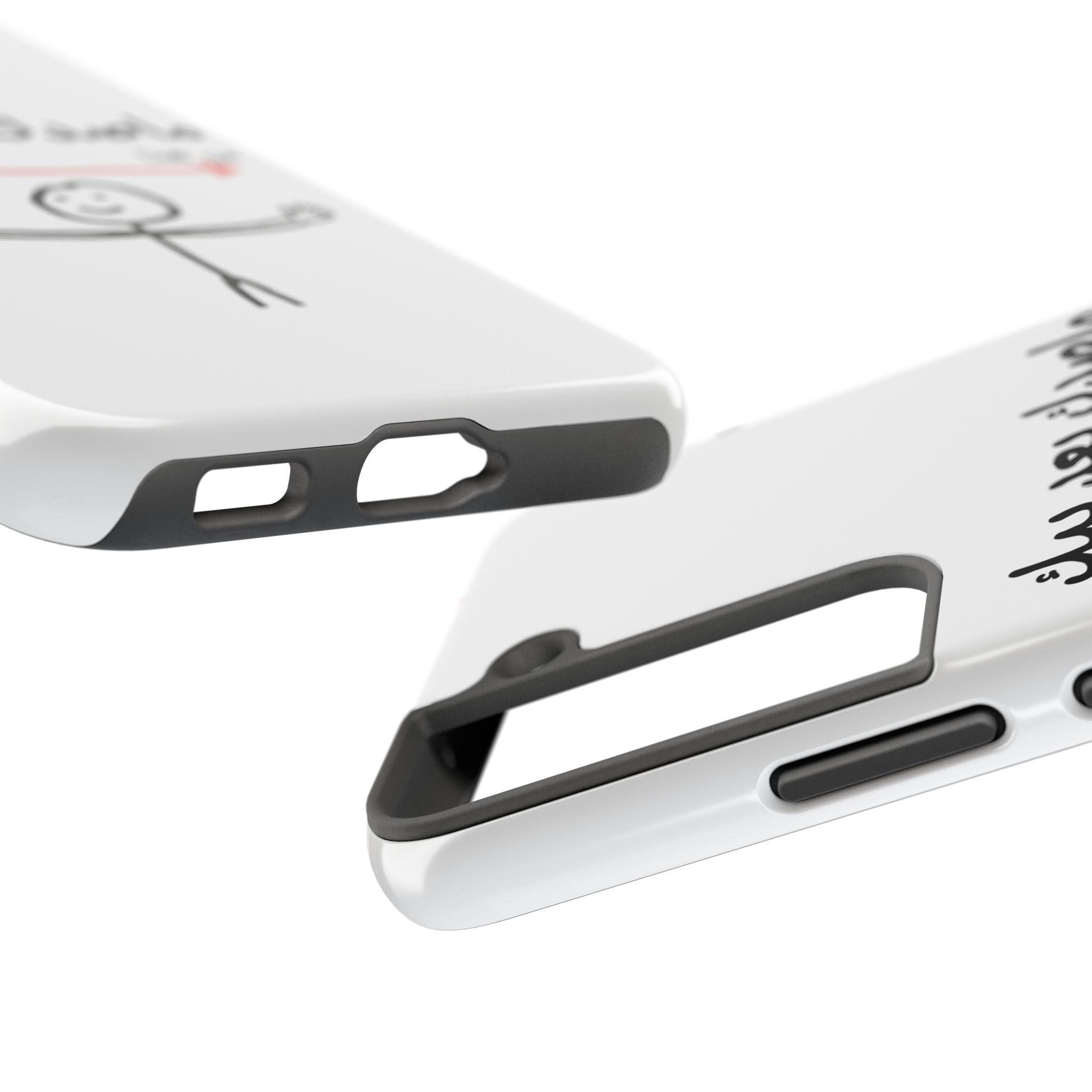 Tough Phone Case — Arabic 'ماصدك بعد بيك' Stick Figure Design