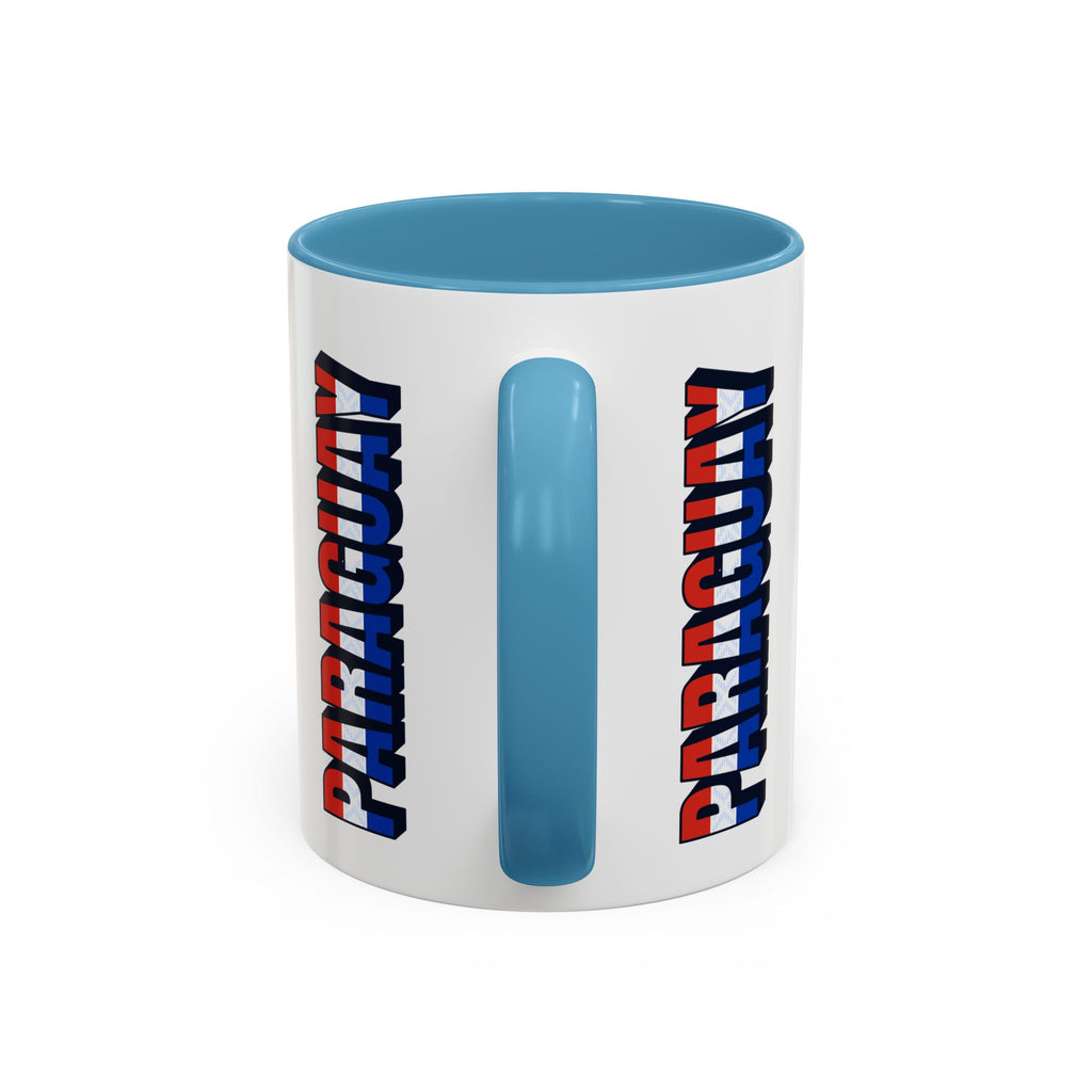 Paraguay Flag Accent Coffee Mug – Patriotic 11/15oz Ceramic Mug