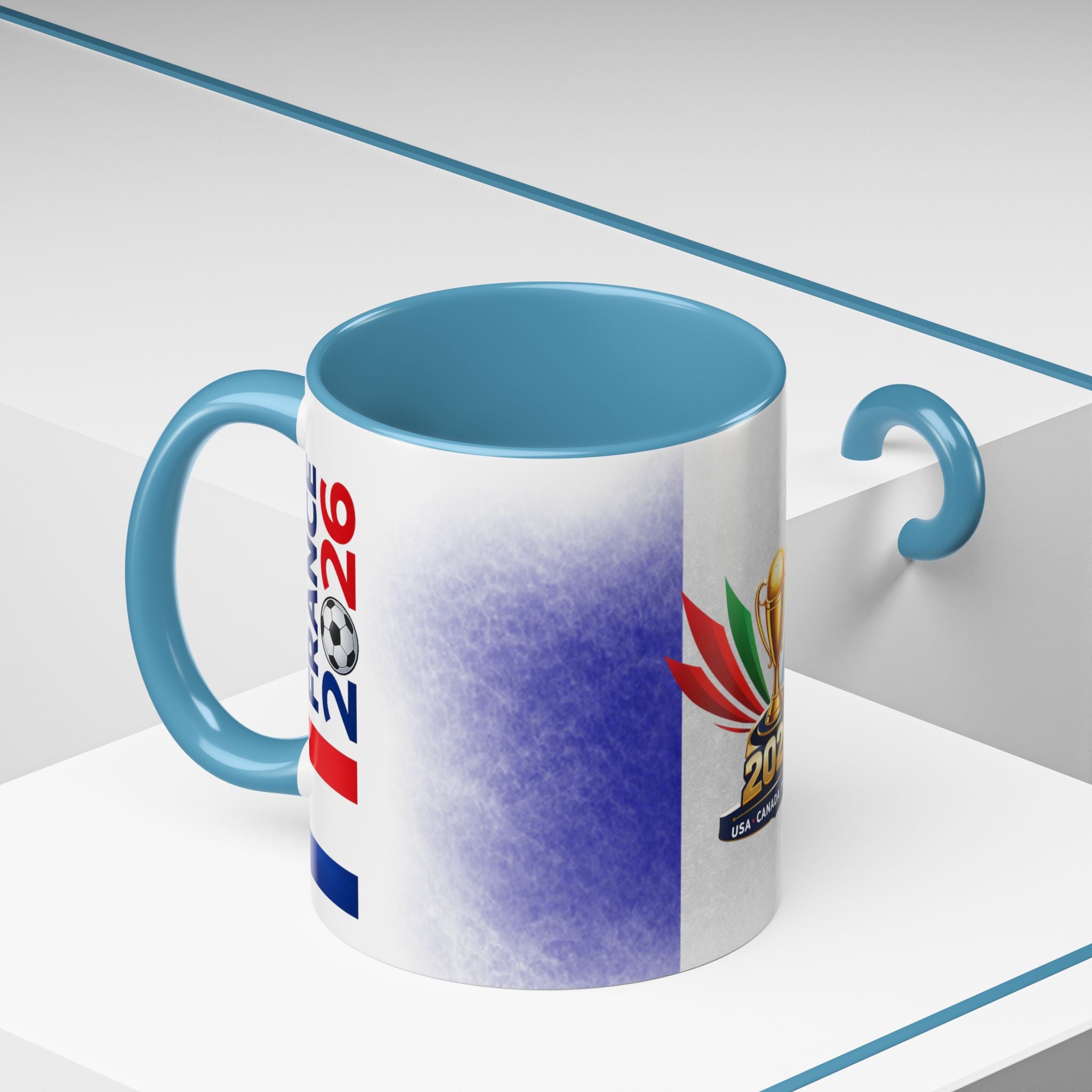 Soccer 2026 Commemorative Mug — France Accent Coffee Cup (11/15oz)