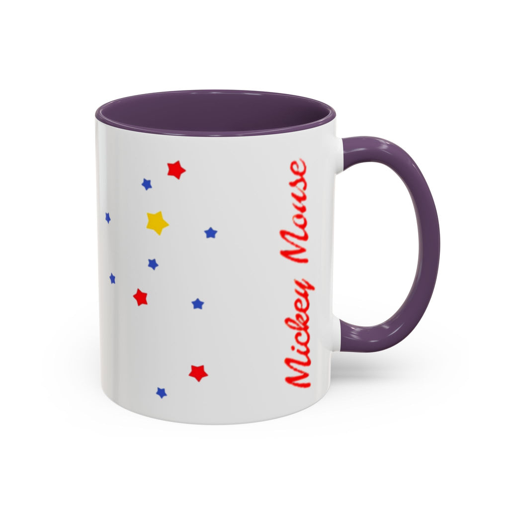 Mickey Mouse Accent Coffee Mug – Stars Pattern (11 oz)