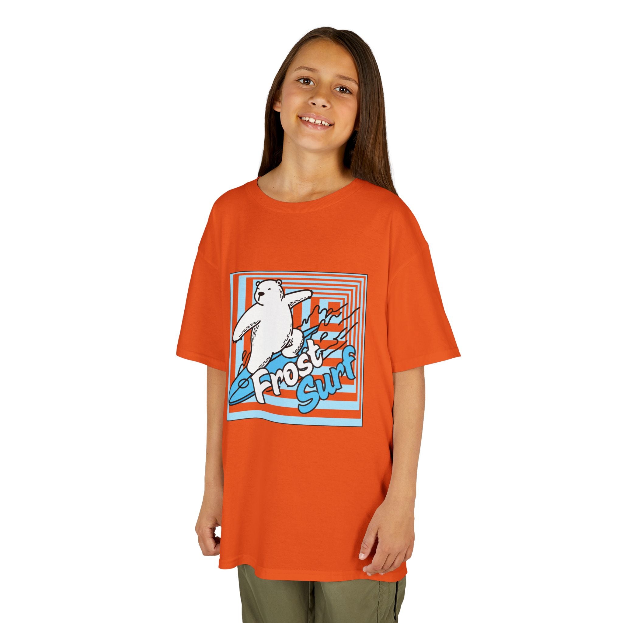 Kids Tee — 'Frost Surf' Polar Bear Surfing Graphic