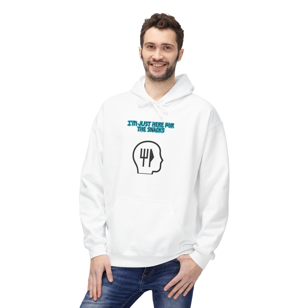 I’m Just Here for the Snacks Unisex Midweight Softstyle Fleece Hoodie