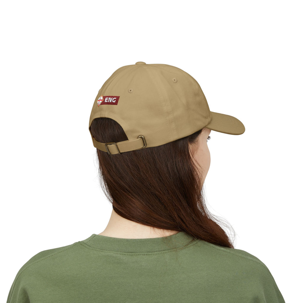 England 2026 Soccer Dad Cap — Retro Flag Embroidered Baseball Hat