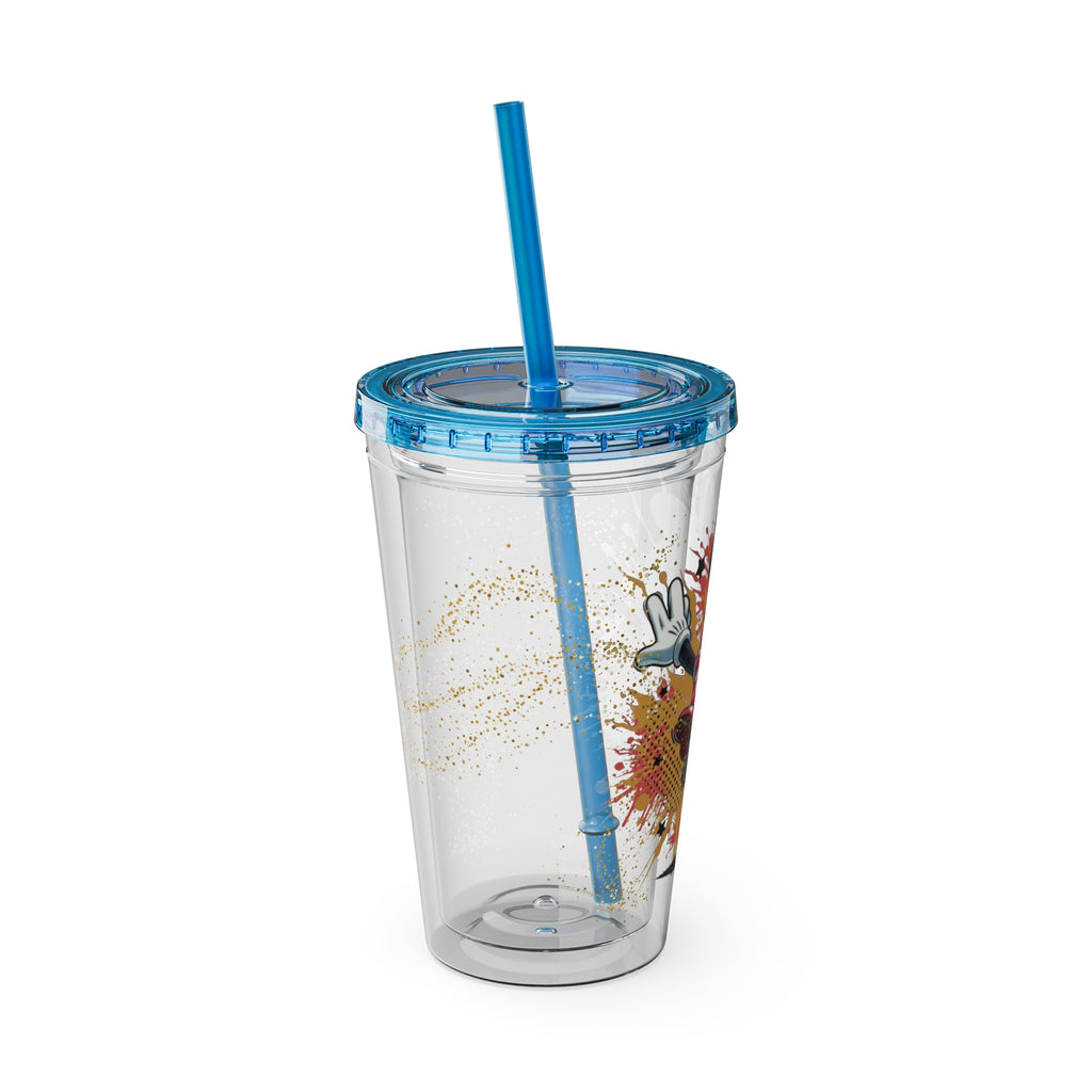 Minnie Mouse Sunsplash 16oz Tumbler with Straw