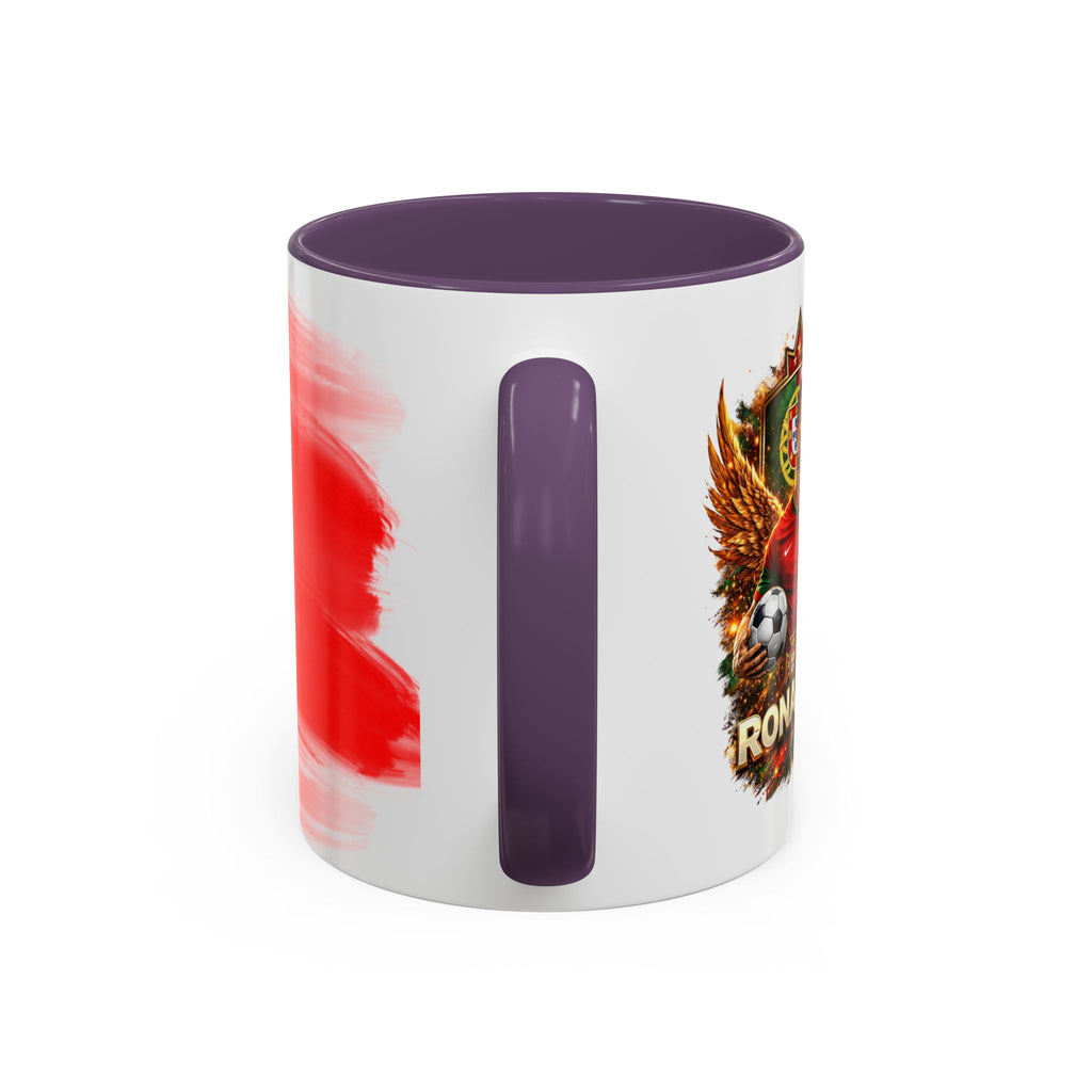 Portugal Flag Accent Coffee Mug — Painted Portuguese Crest Design (11/15oz)