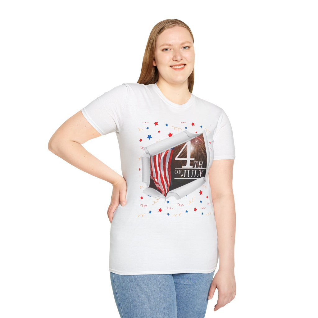 4th of July American Flag T-Shirt — Patriotic Independence Day Tee