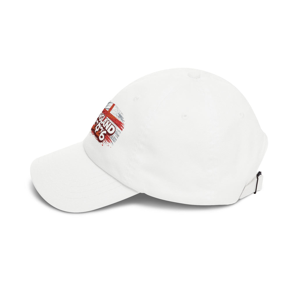 England 2026 Dad Cap — Distressed St. George Flag Baseball Hat