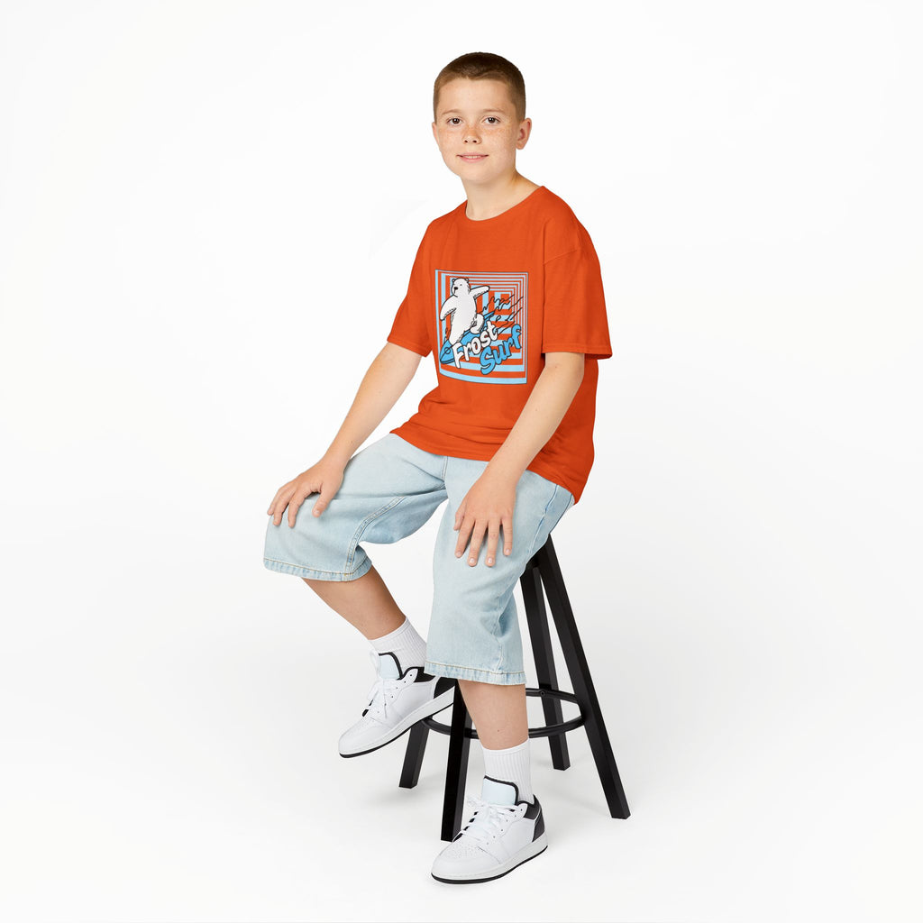 Kids Tee — 'Frost Surf' Polar Bear Surfing Graphic