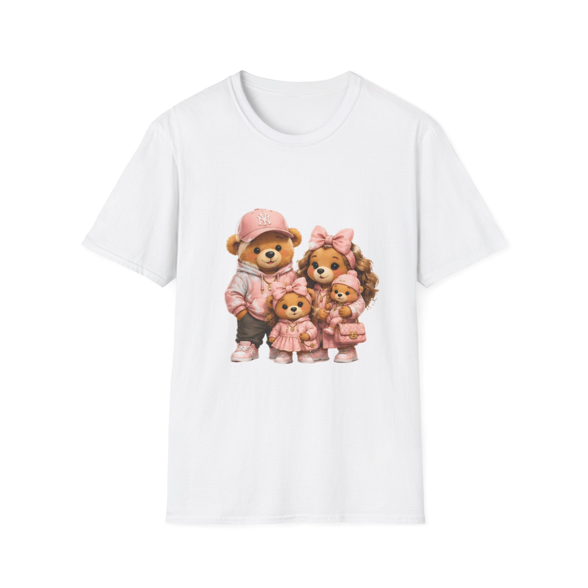 Cute Bear Family unisex T-Shirt — Matching Pink Teddy Family Graphic Tee