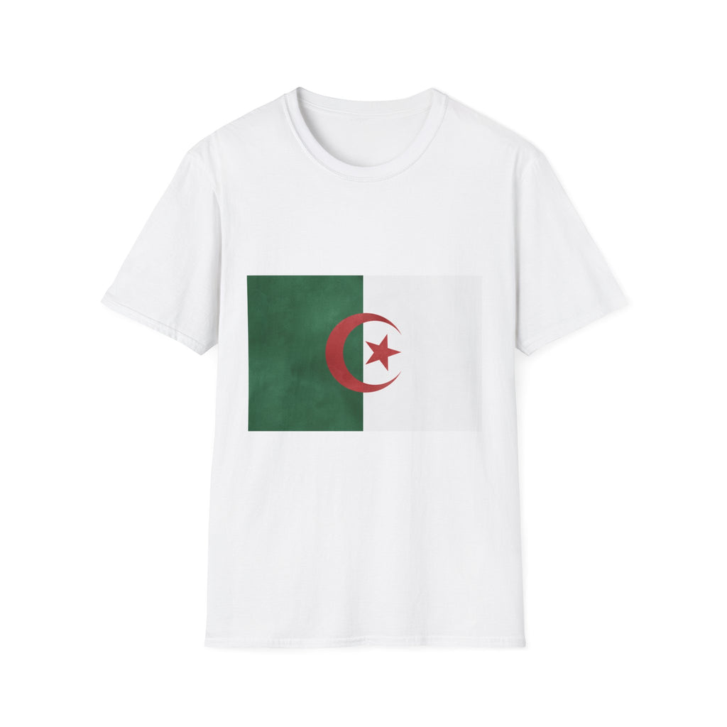 Algeria Flag T-Shirt — Map Outline & National Emblem Tee