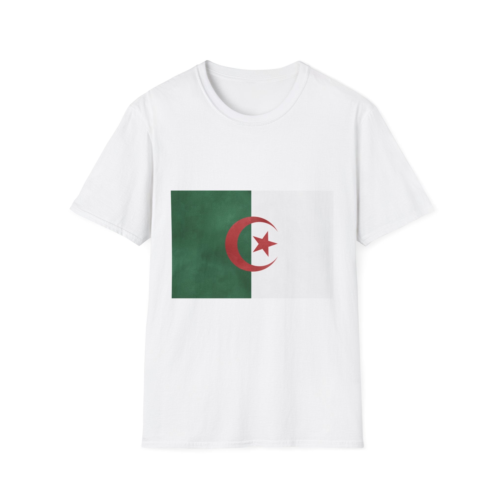 Algeria Flag T-Shirt — Map Outline & National Emblem Tee