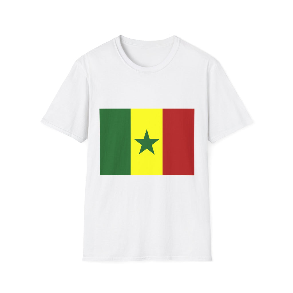 Senegal 2026 Soccer T-Shirt — Flag Front, Back Crest with Lion & Trophy