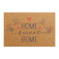 Home Sweet Home Doormat — Floral Heart Welcome Mat