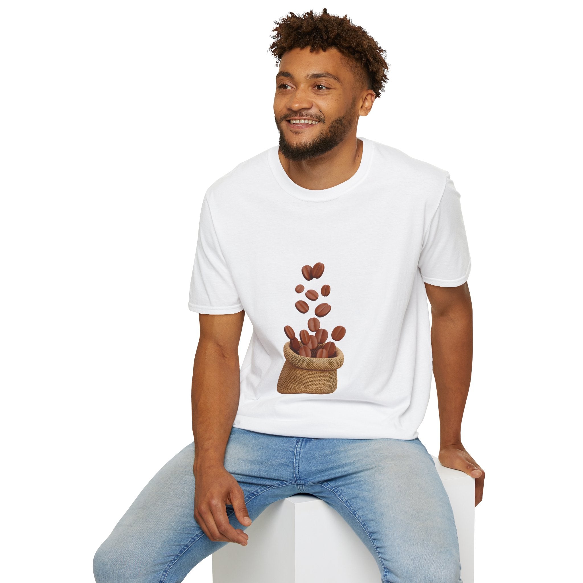 Coffee Lovers T-Shirt — Coffee Beans & Mobile Order Graphic Tee
