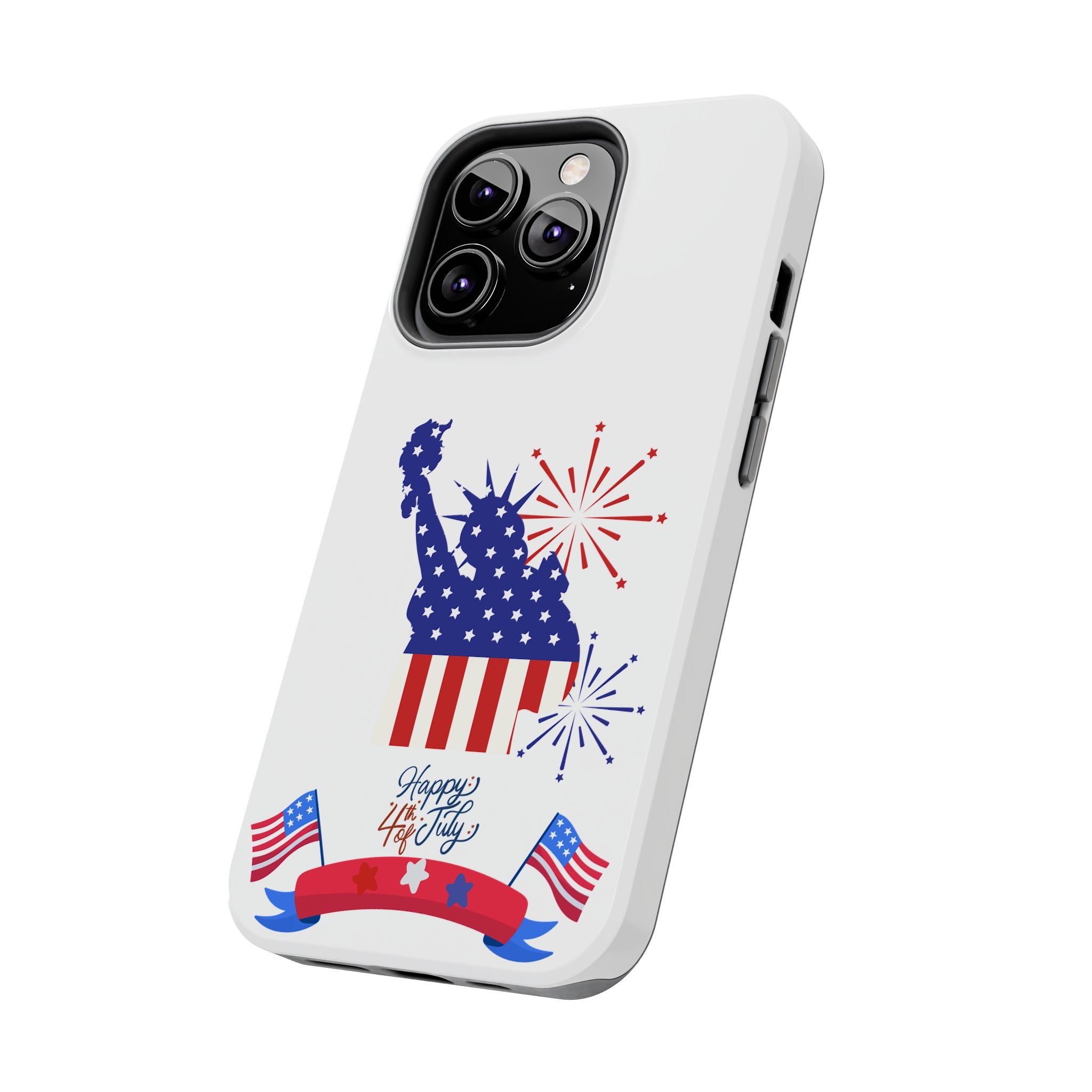 4th of July Tough Phone Case — Statue of Liberty USA Flag Design