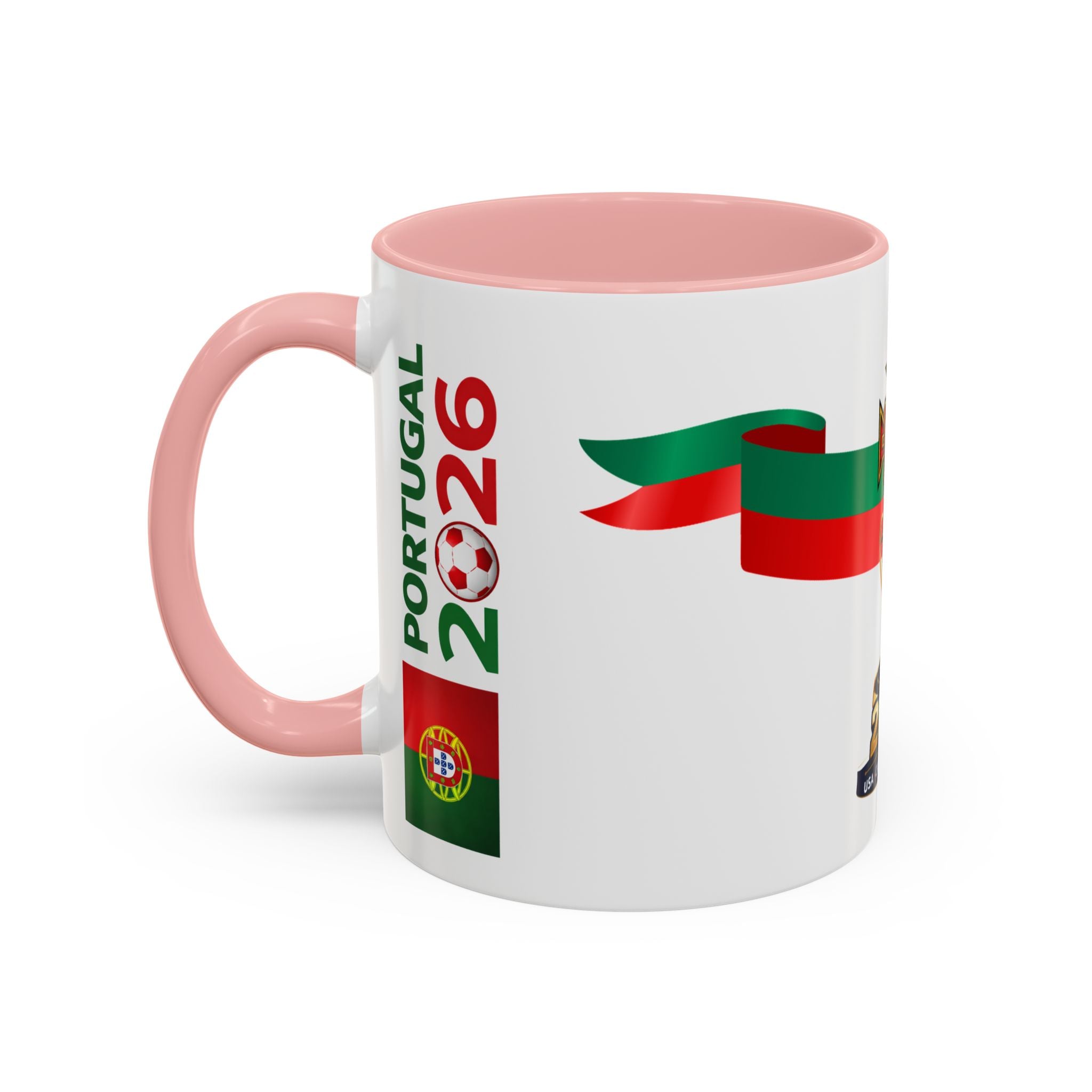 Portugal 2026 Soccer Cup Accent Coffee Mug – Portugal 2026 Trophy Design